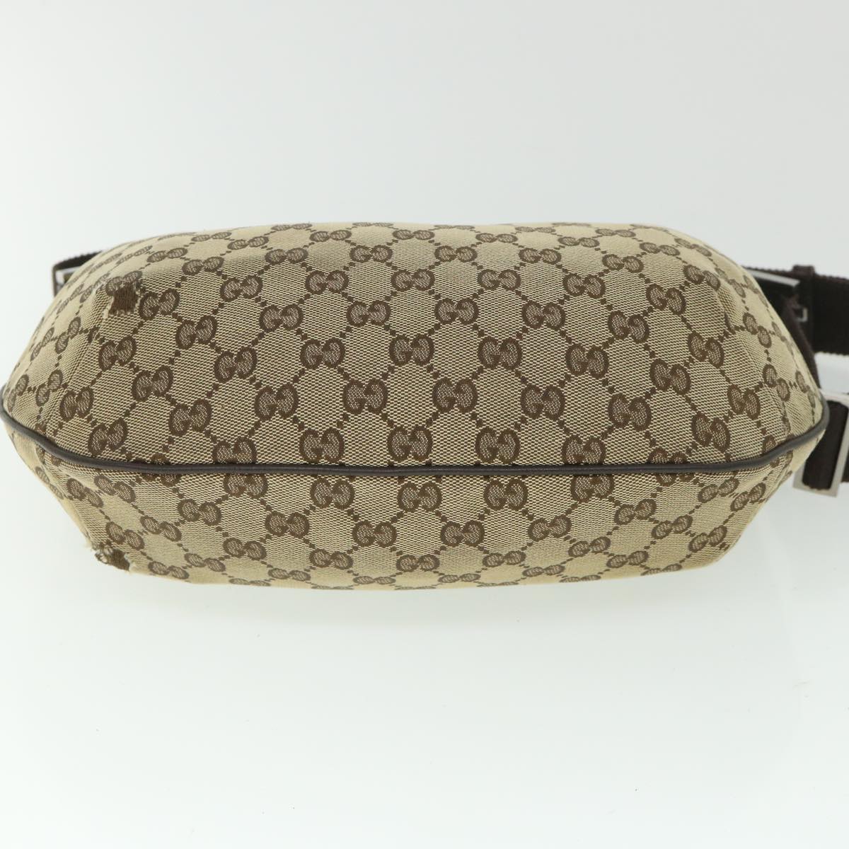 GUCCI GG Canvas Shoulder Bag Beige Brown 181092 Auth 56054