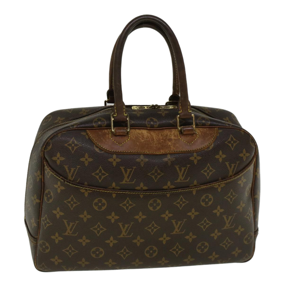 LOUIS VUITTON Monogram Deauville Hand Bag M47270 LV Auth 56097