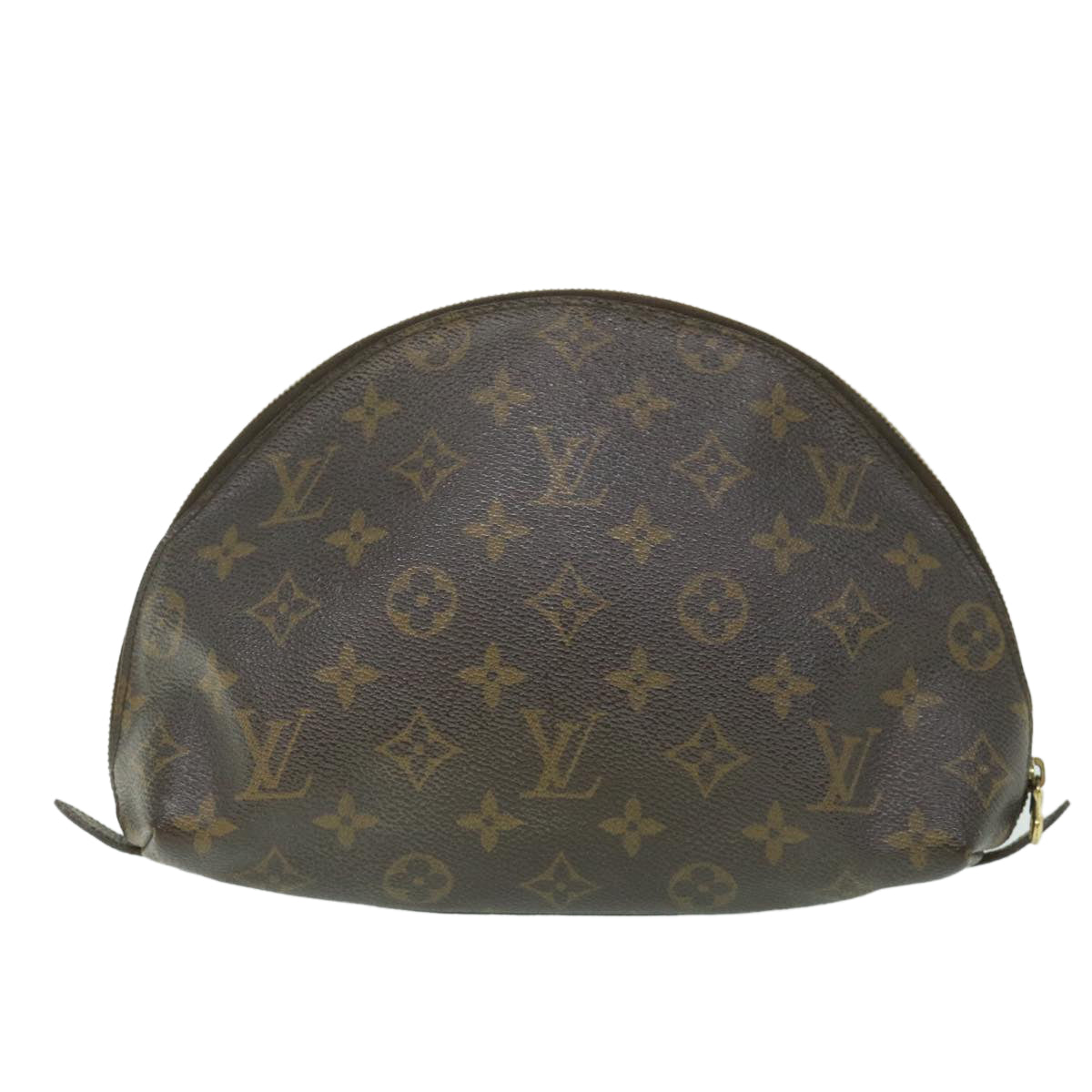 LOUIS VUITTON Monogram Trousse Demi Ronde Cosmetic Pouch M47520 LV Auth 56099 - 0