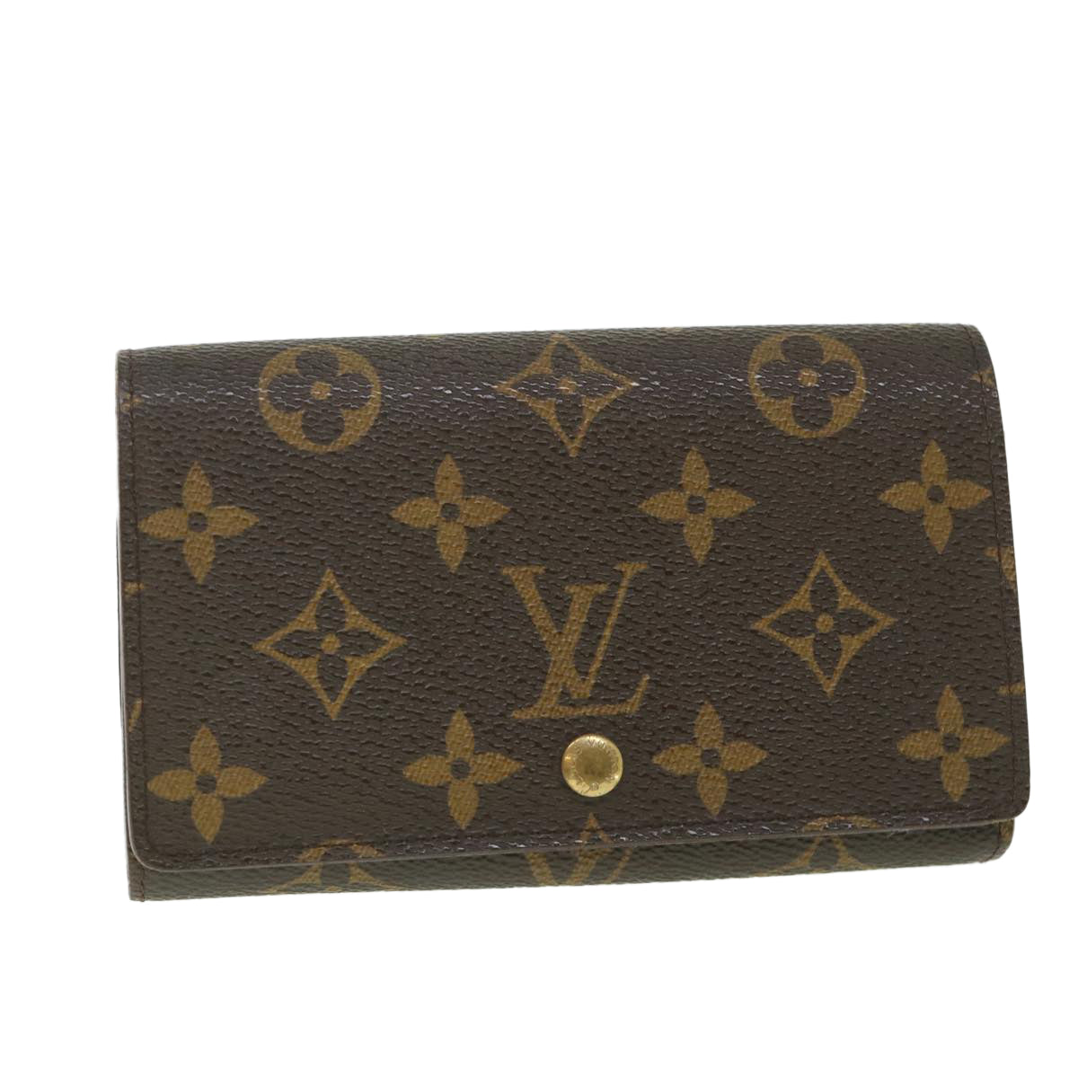 LOUIS VUITTON Monogram Porte Monnaie Billets Tresor Wallet M61730 LV Auth 56113