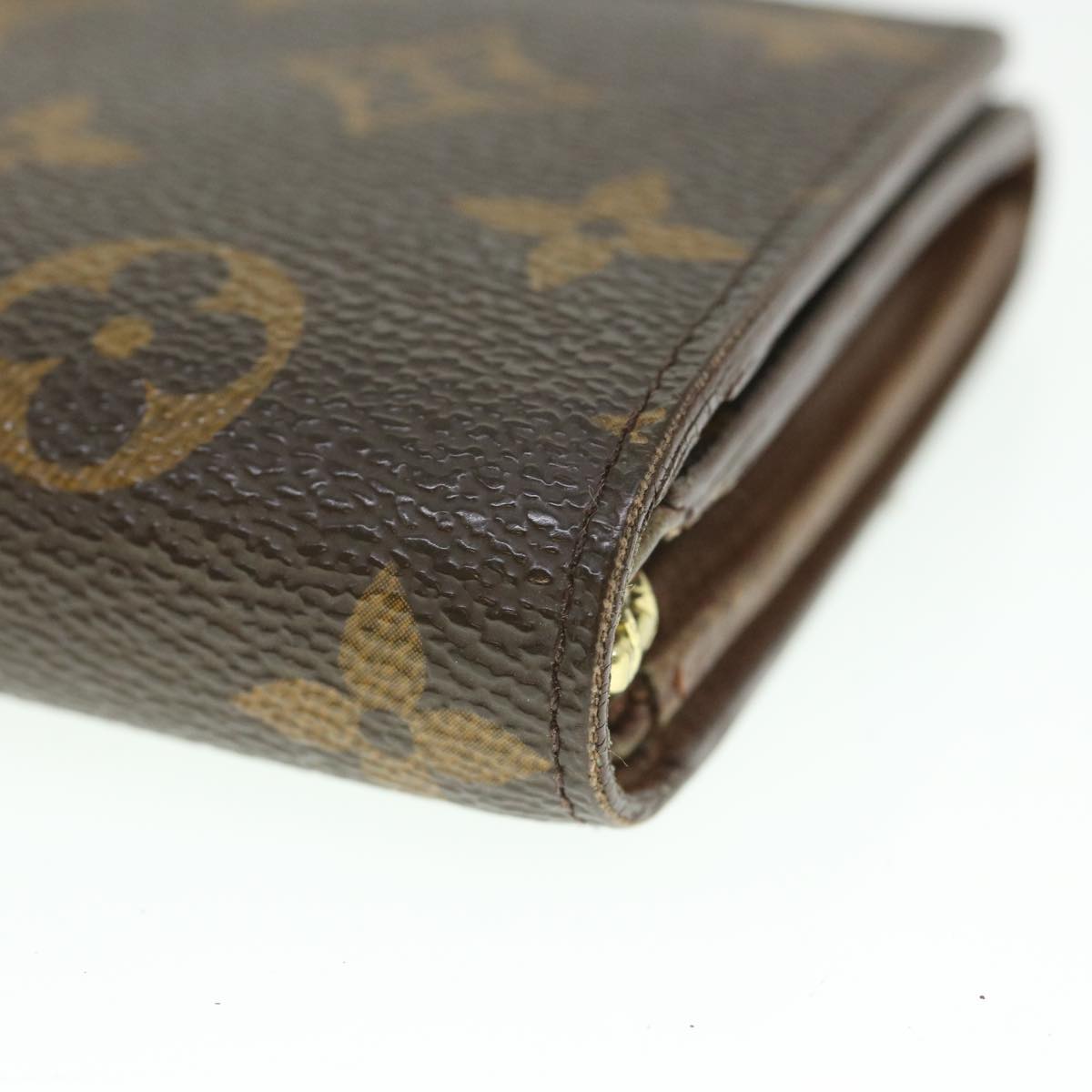 LOUIS VUITTON Monogram Porte Monnaie Billets Tresor Wallet M61730 LV Auth 56113