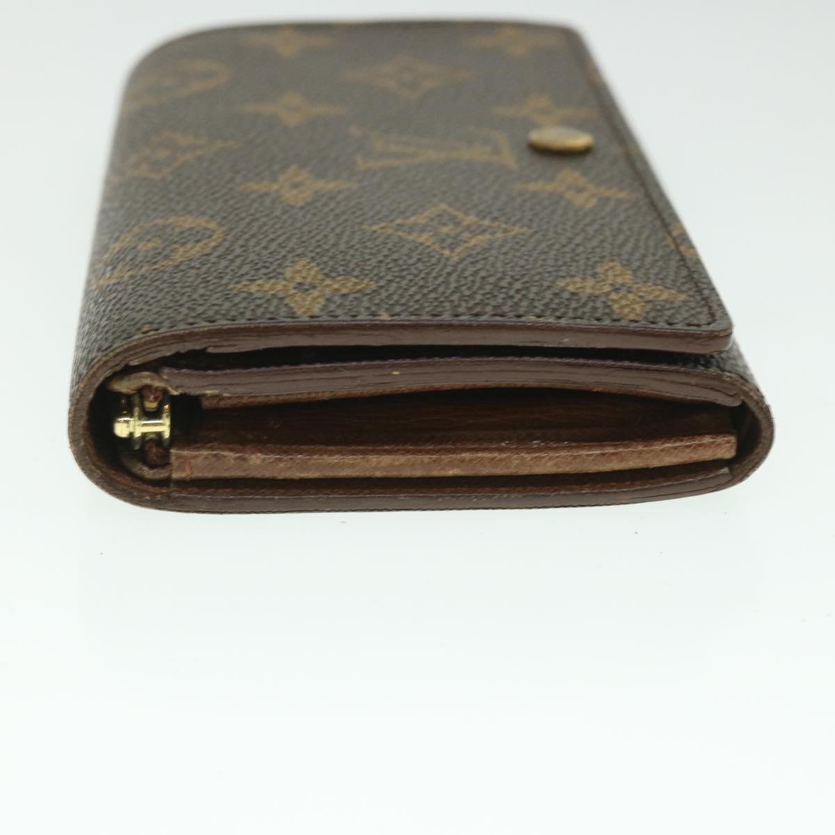 LOUIS VUITTON Monogram Porte Monnaie Billets Tresor Wallet M61730 LV Auth 56113