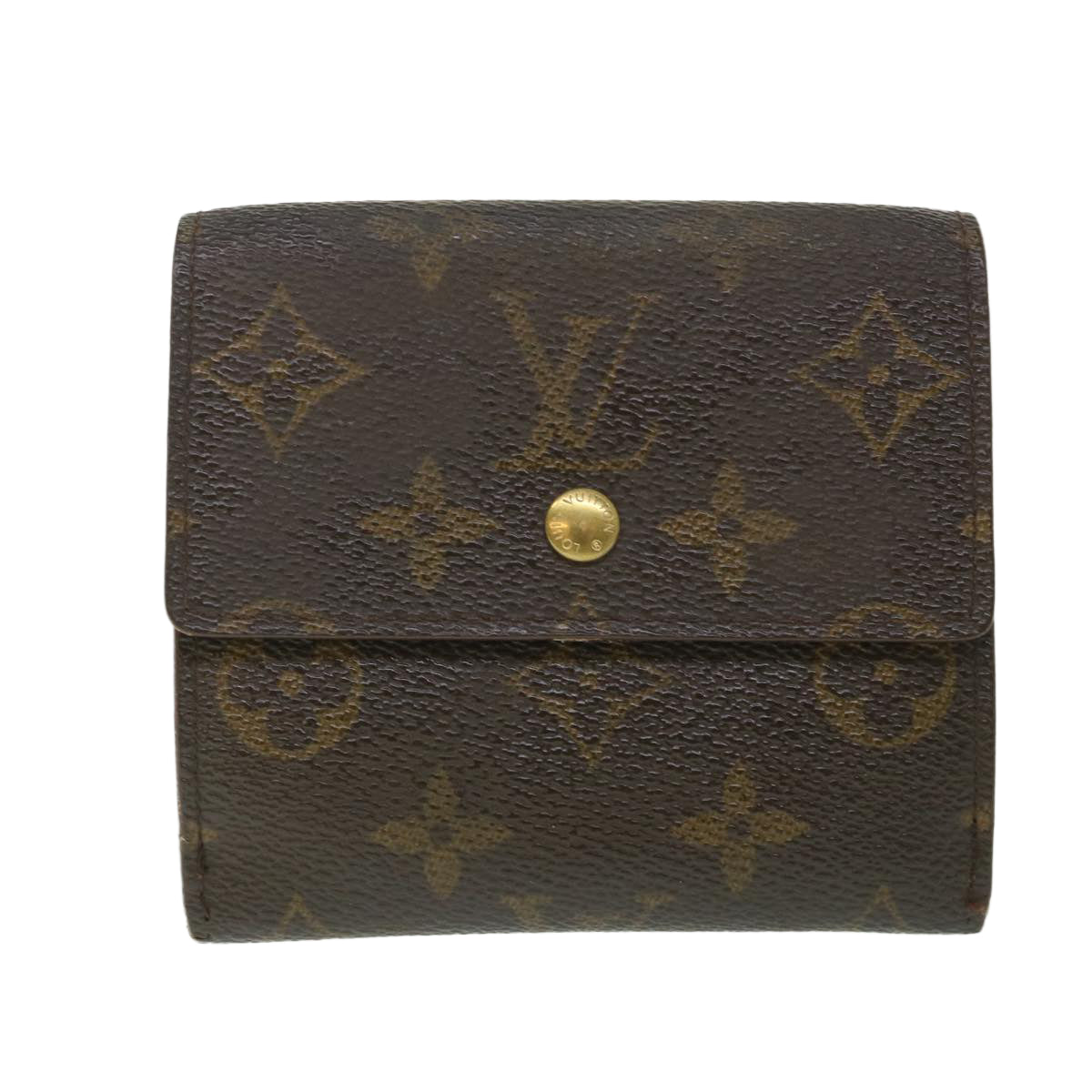 LOUIS VUITTON Monogram Portefeuille Elise Wallet M61654 LV Auth 56115