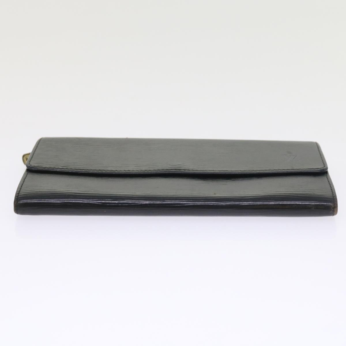 LOUIS VUITTON Epi Pochette Porte Monnaie Credit Wallet Noir M63572 LV Auth 56119