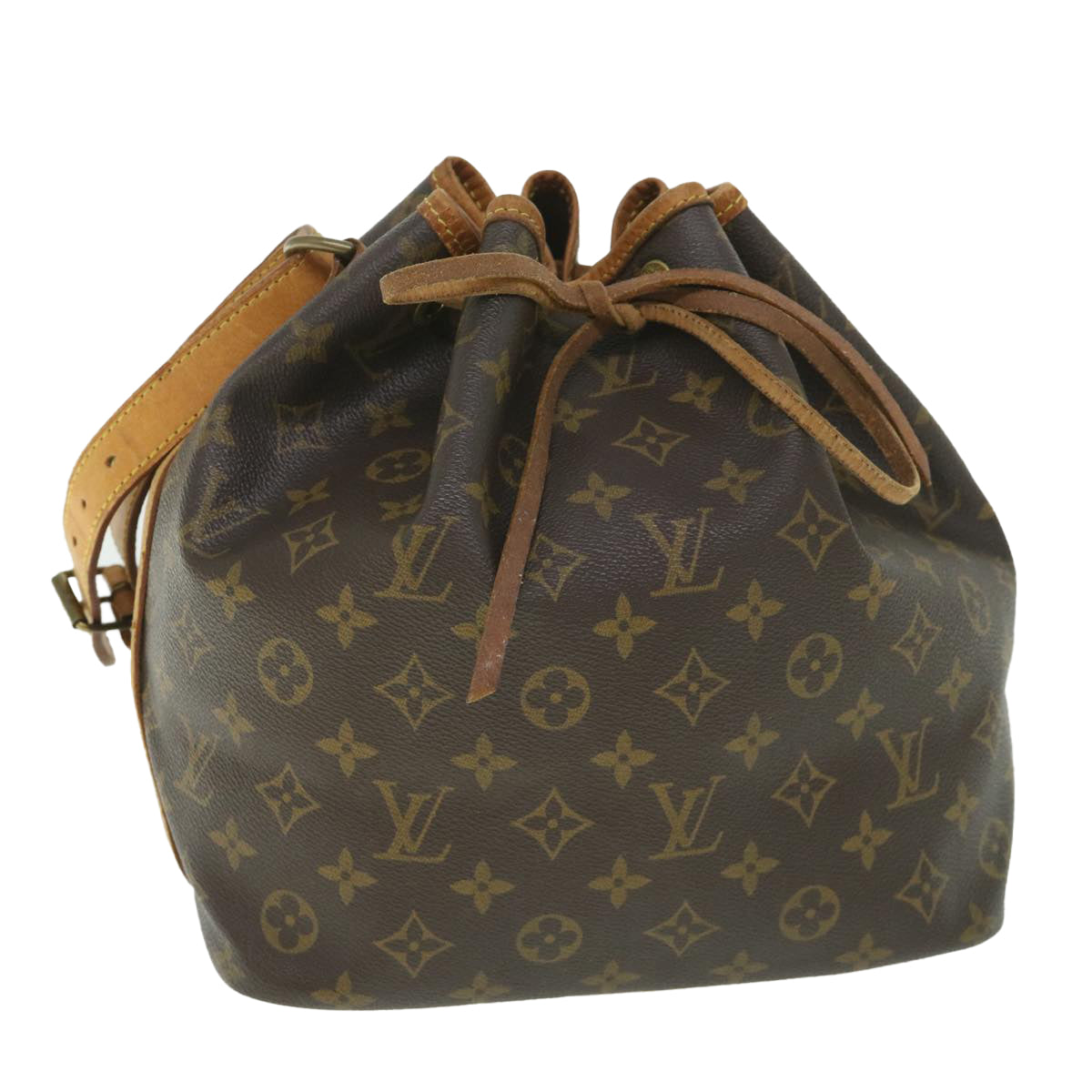 LOUIS VUITTON Monogram Petit Noe Shoulder Bag M42226 LV Auth 56140