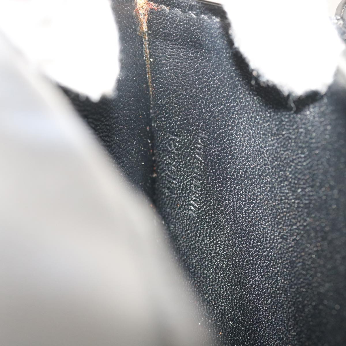 LOUIS VUITTON Opera Line Delph Shoulder Bag Leather Black M63932 LV Auth 56152