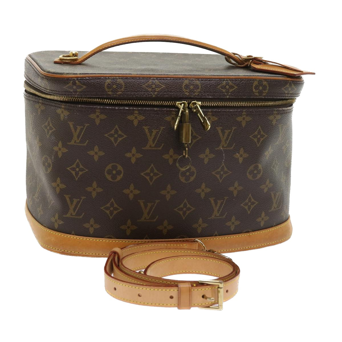 LOUIS VUITTON Monogram Nice Hand Bag 2way M47280 LV Auth 56158