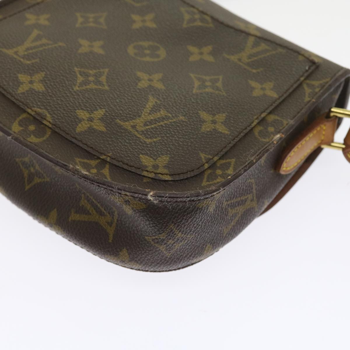 LOUIS VUITTON Monogram Saint Cloud PM Shoulder Bag M51244 LV Auth 56179