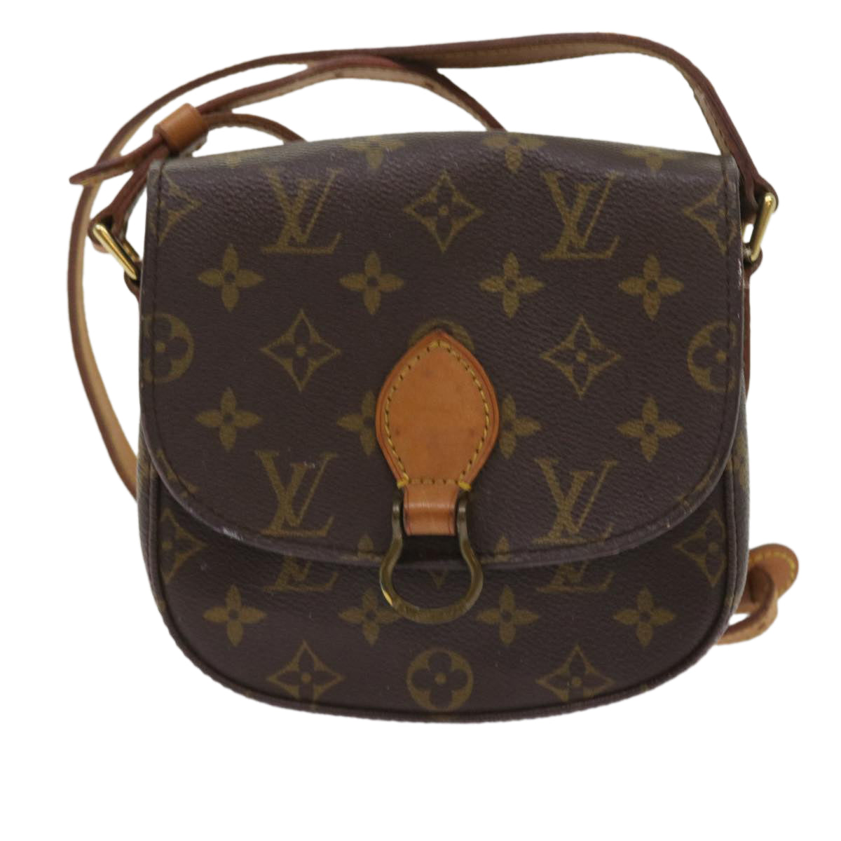 LOUIS VUITTON Monogram Saint Cloud PM Shoulder Bag M51244 LV Auth 56179