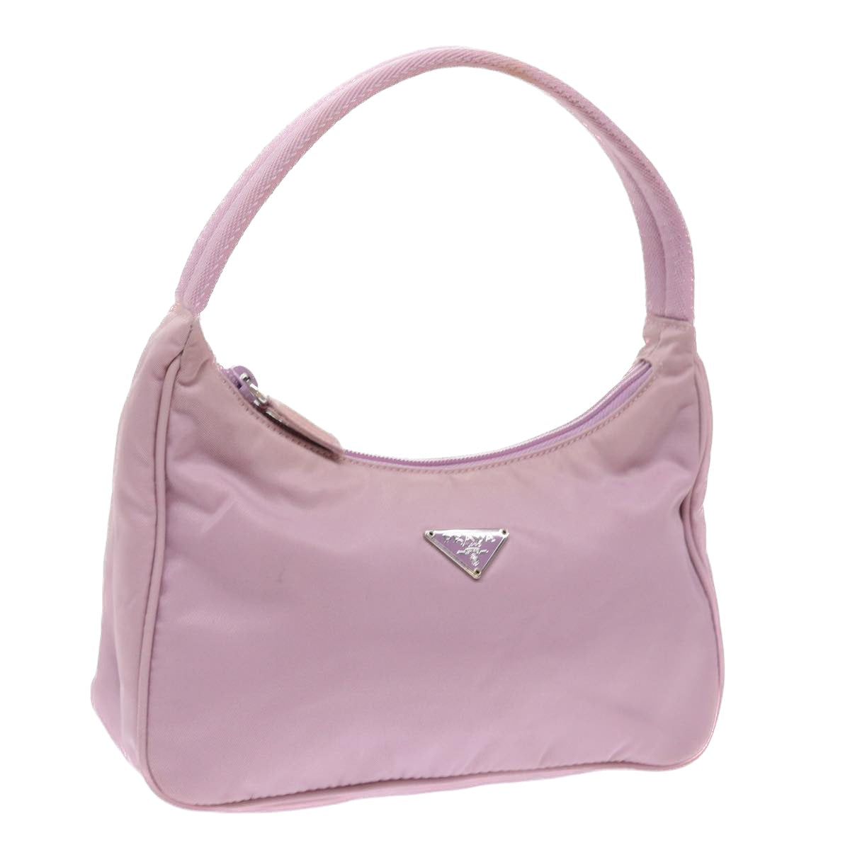 PRADA Accessory Pouch Nylon Pink Auth 56183