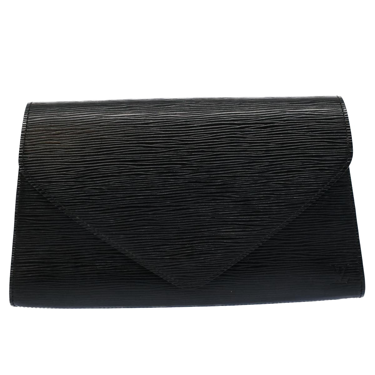 LOUIS VUITTON Epi Art Deco Clutch Bag Black M52632 LV Auth 56187