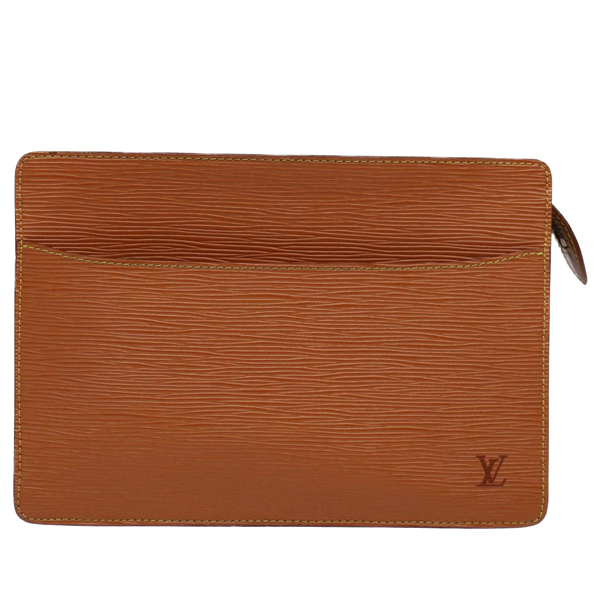 LOUIS VUITTON Epi Pochette Homme Clutch Bag Brown M52528 LV Auth 56188