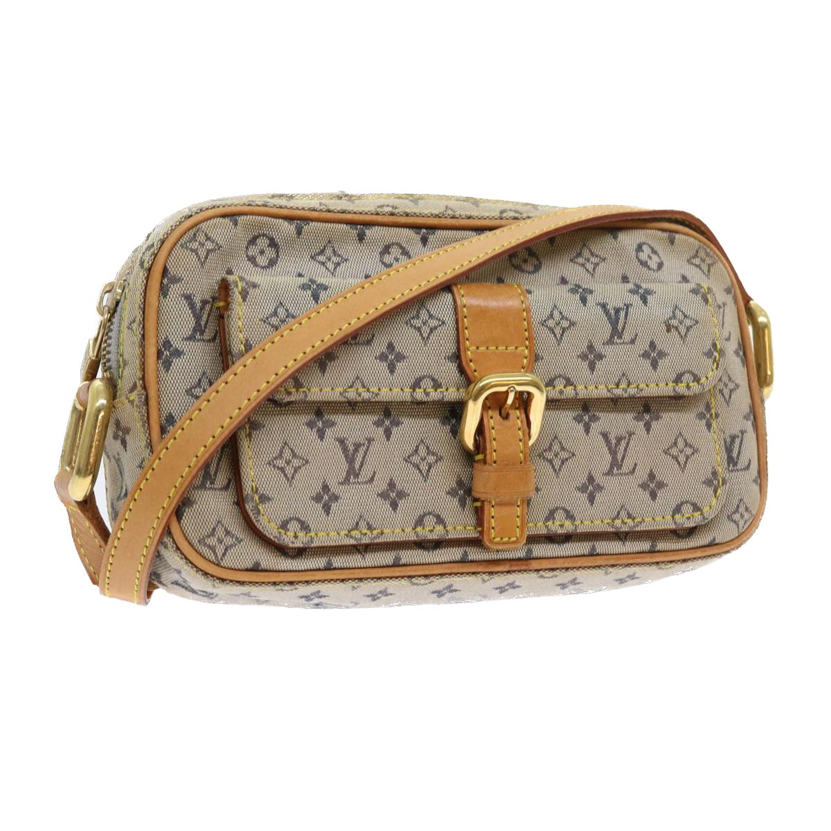 LOUIS VUITTON Monogram Mini Juliet MM Shoulder Bag Blue M92004 LV Auth 56190