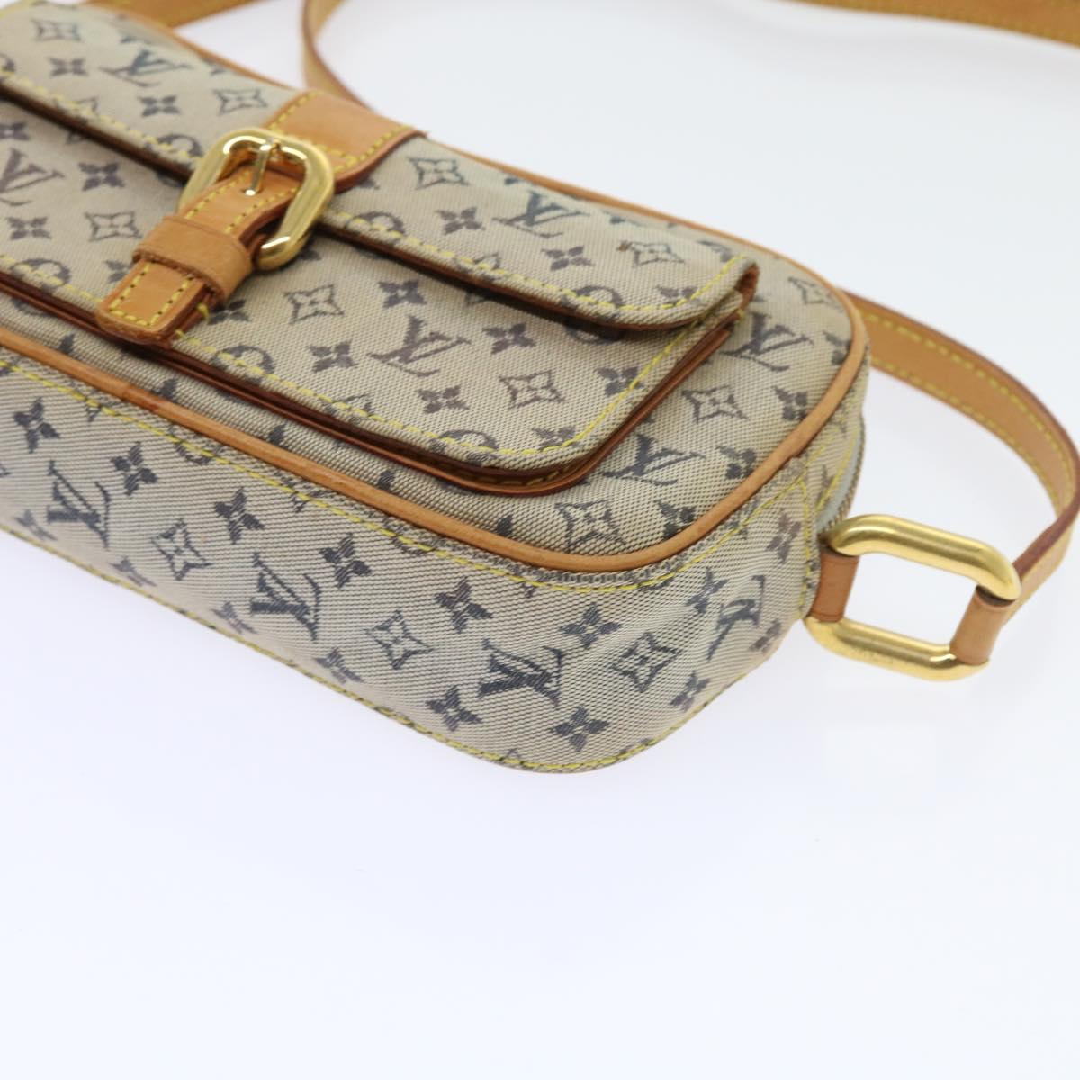 LOUIS VUITTON Monogram Mini Juliet MM Shoulder Bag Blue M92004 LV Auth 56190