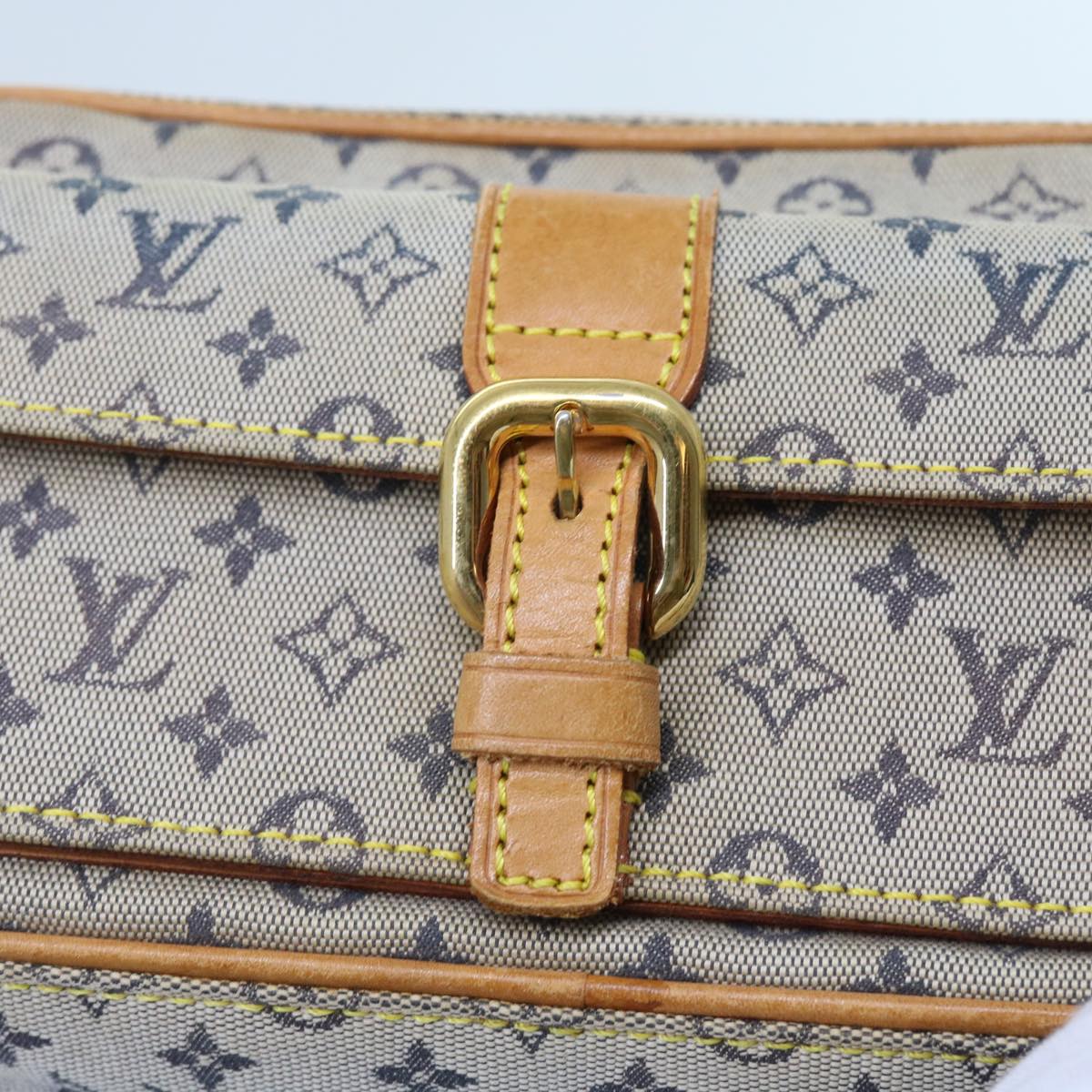 LOUIS VUITTON Monogram Mini Juliet MM Shoulder Bag Blue M92004 LV Auth 56190