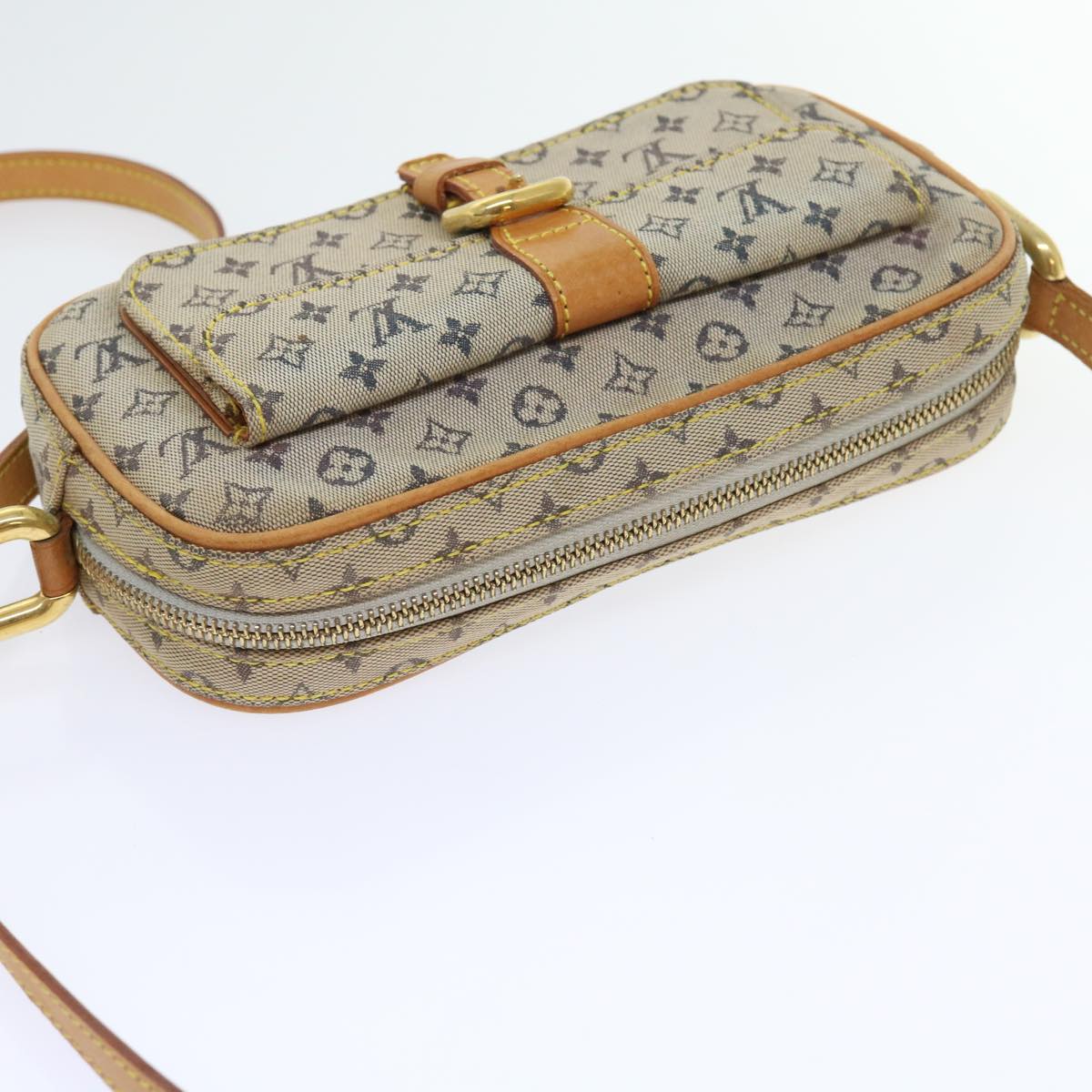 LOUIS VUITTON Monogram Mini Juliet MM Shoulder Bag Blue M92004 LV Auth 56190