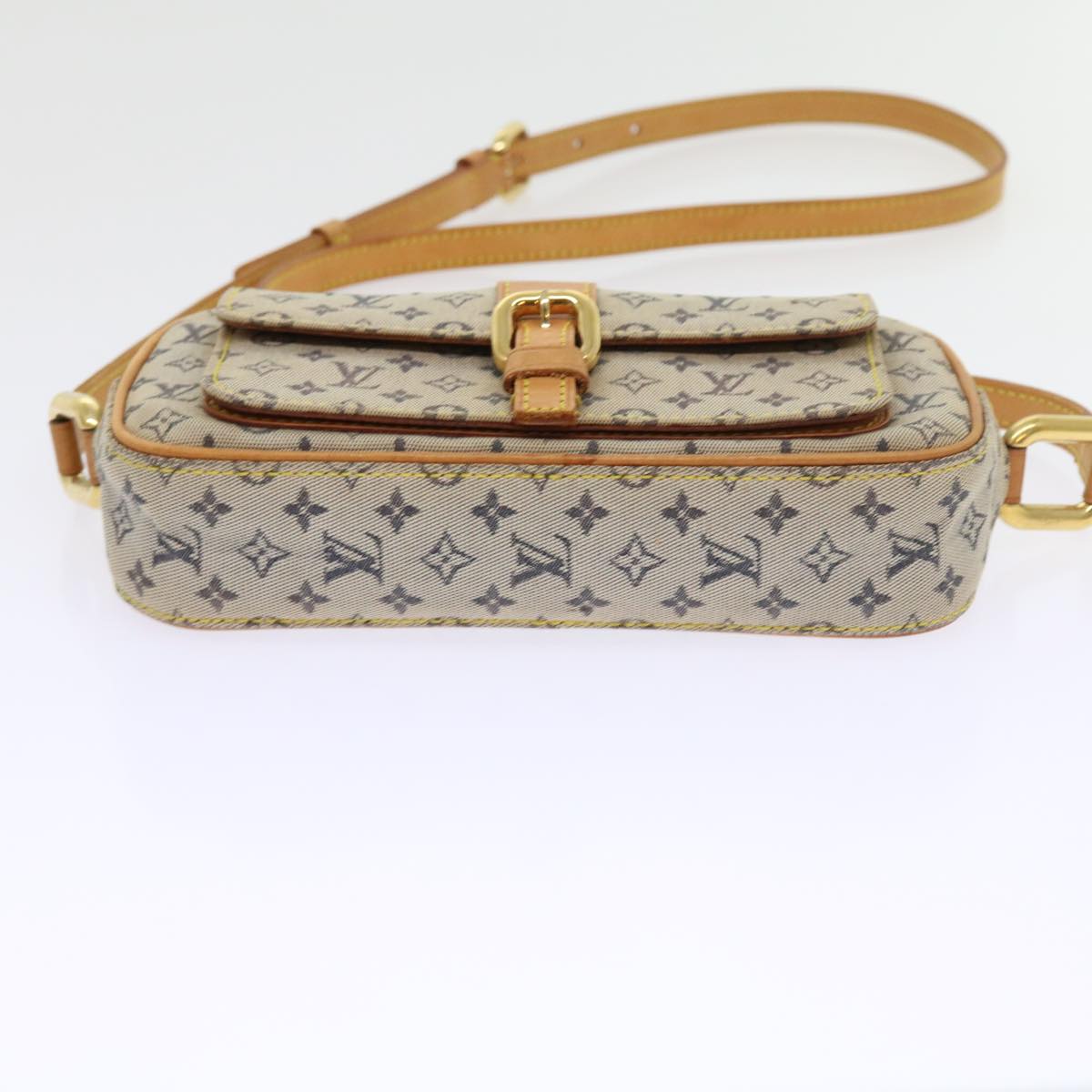 LOUIS VUITTON Monogram Mini Juliet MM Shoulder Bag Blue M92004 LV Auth 56190