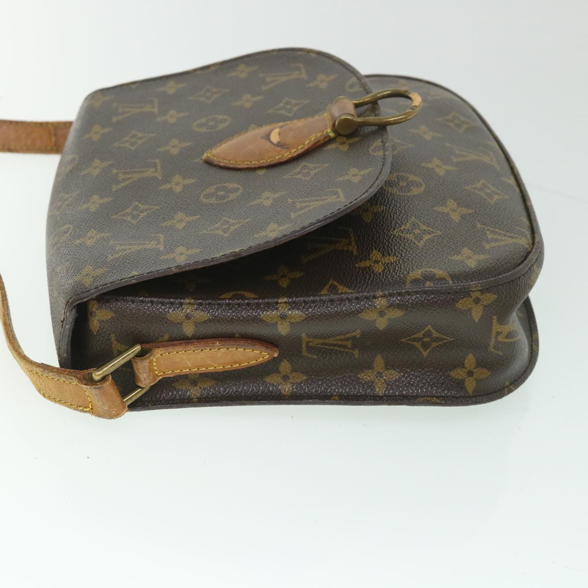 LOUIS VUITTON Monogram Saint Cloud GM Shoulder Bag M51242 LV Auth 56207