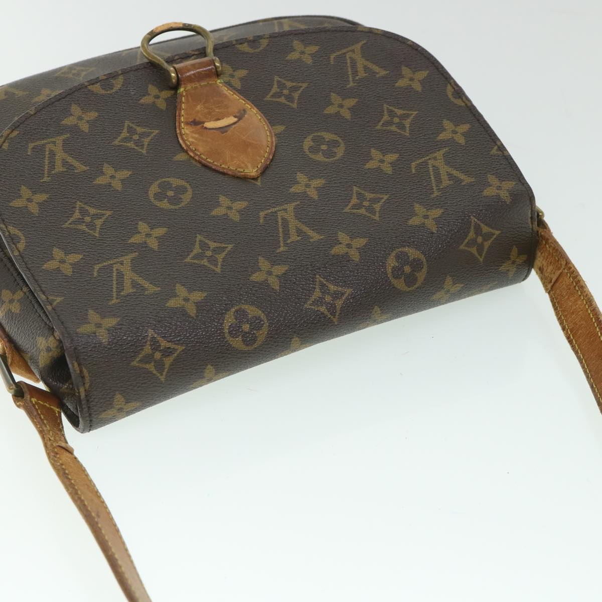 LOUIS VUITTON Monogram Saint Cloud GM Shoulder Bag M51242 LV Auth 56207