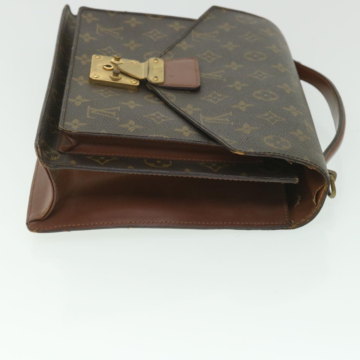 LOUIS VUITTON Monogram Monceau 28 Hand Bag 2way M51185 LV Auth 56215