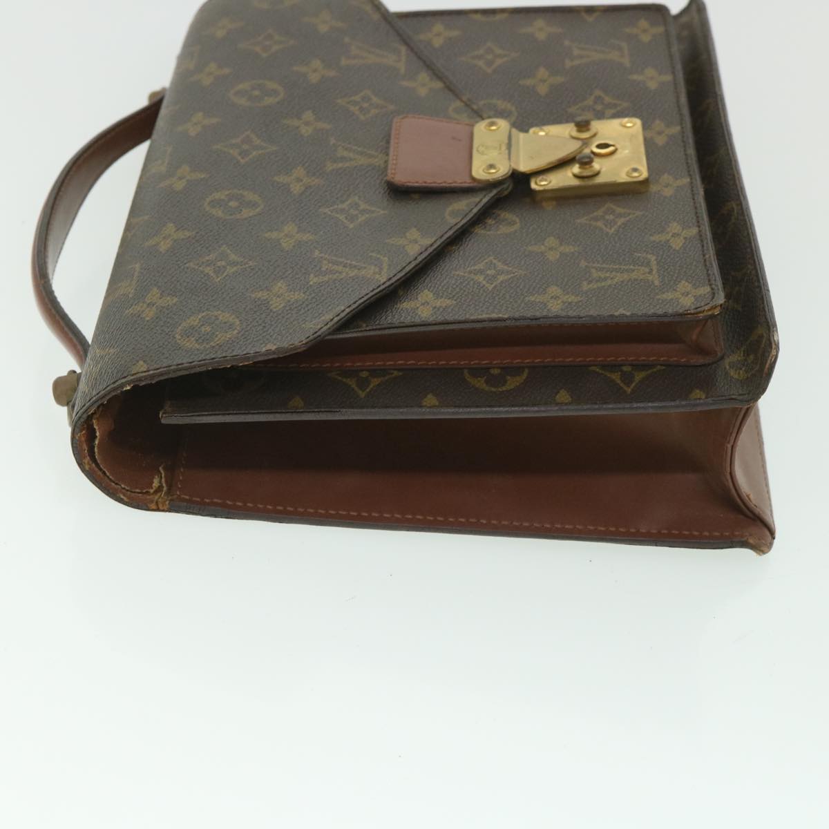 LOUIS VUITTON Monogram Monceau 28 Hand Bag 2way M51185 LV Auth 56215