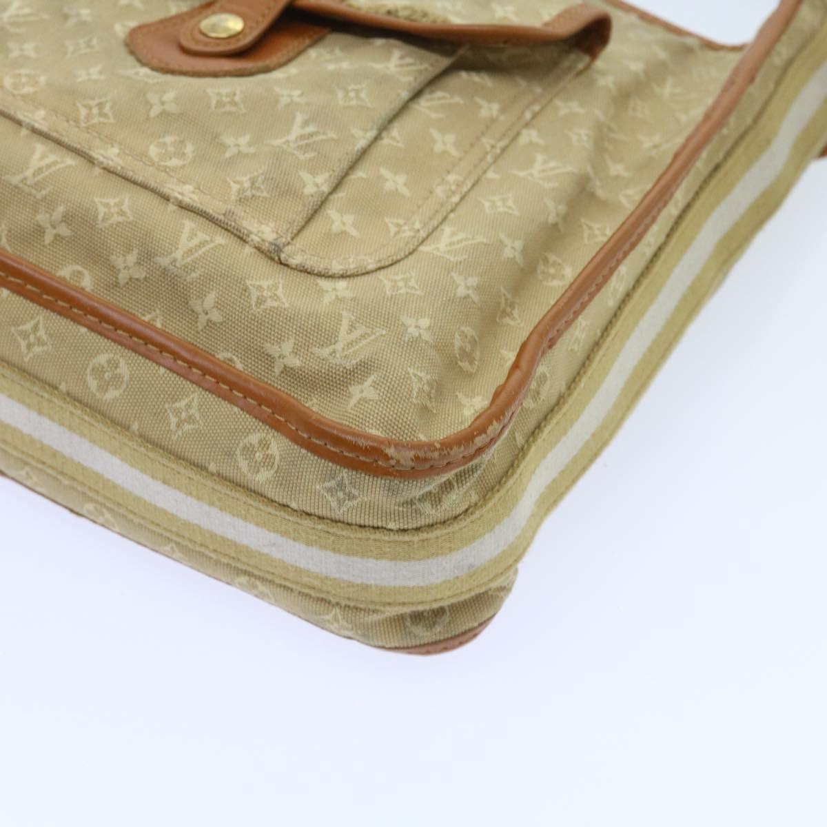 LOUIS VUITTON Monogram Mini Buzas Marie Kate Bag Beige M92323 LV Auth 56230