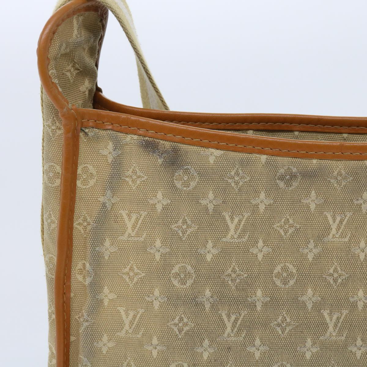 LOUIS VUITTON Monogram Mini Buzas Marie Kate Bag Beige M92323 LV Auth 56230