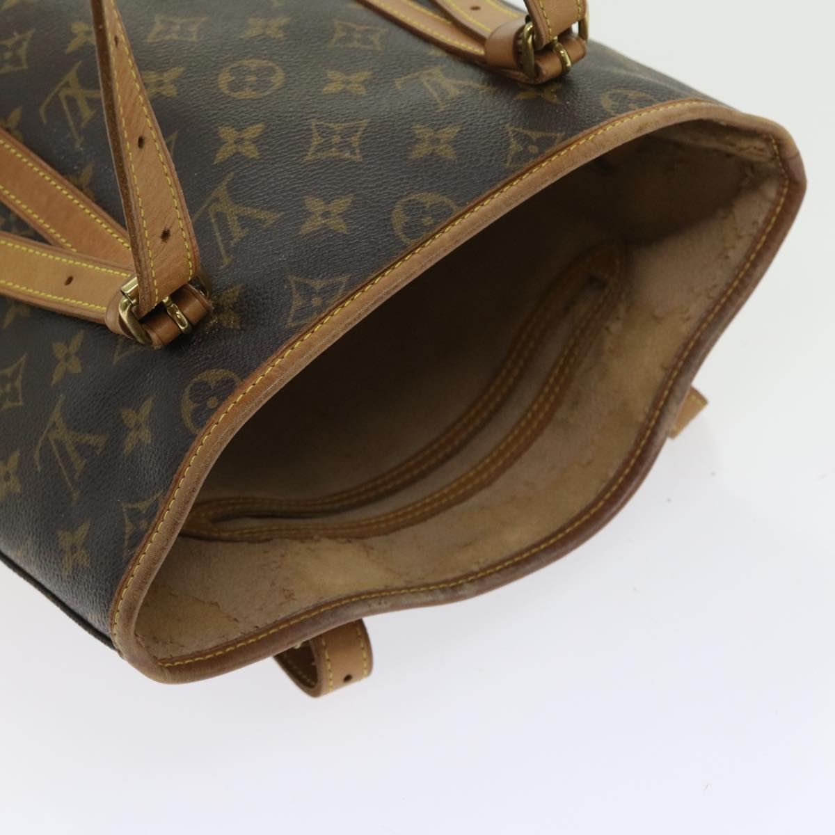 LOUIS VUITTON Monogram Bucket GM Shoulder Bag M42236 LV Auth 56238