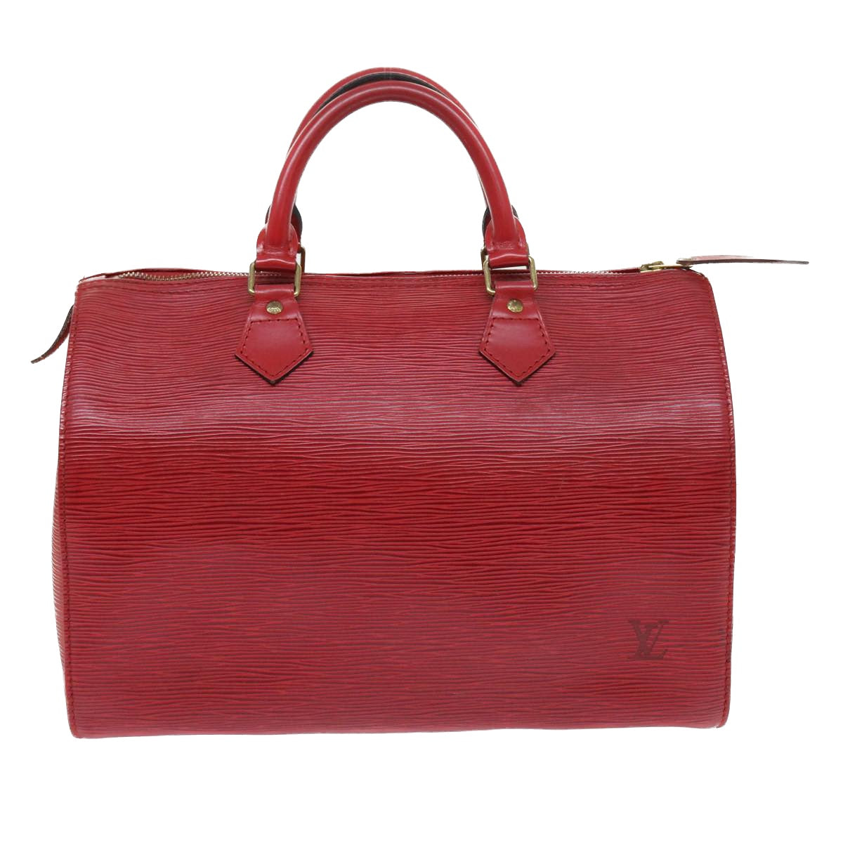 LOUIS VUITTON Epi Speedy 30 Hand Bag Castilian Red M43007 LV Auth 56261 - 0