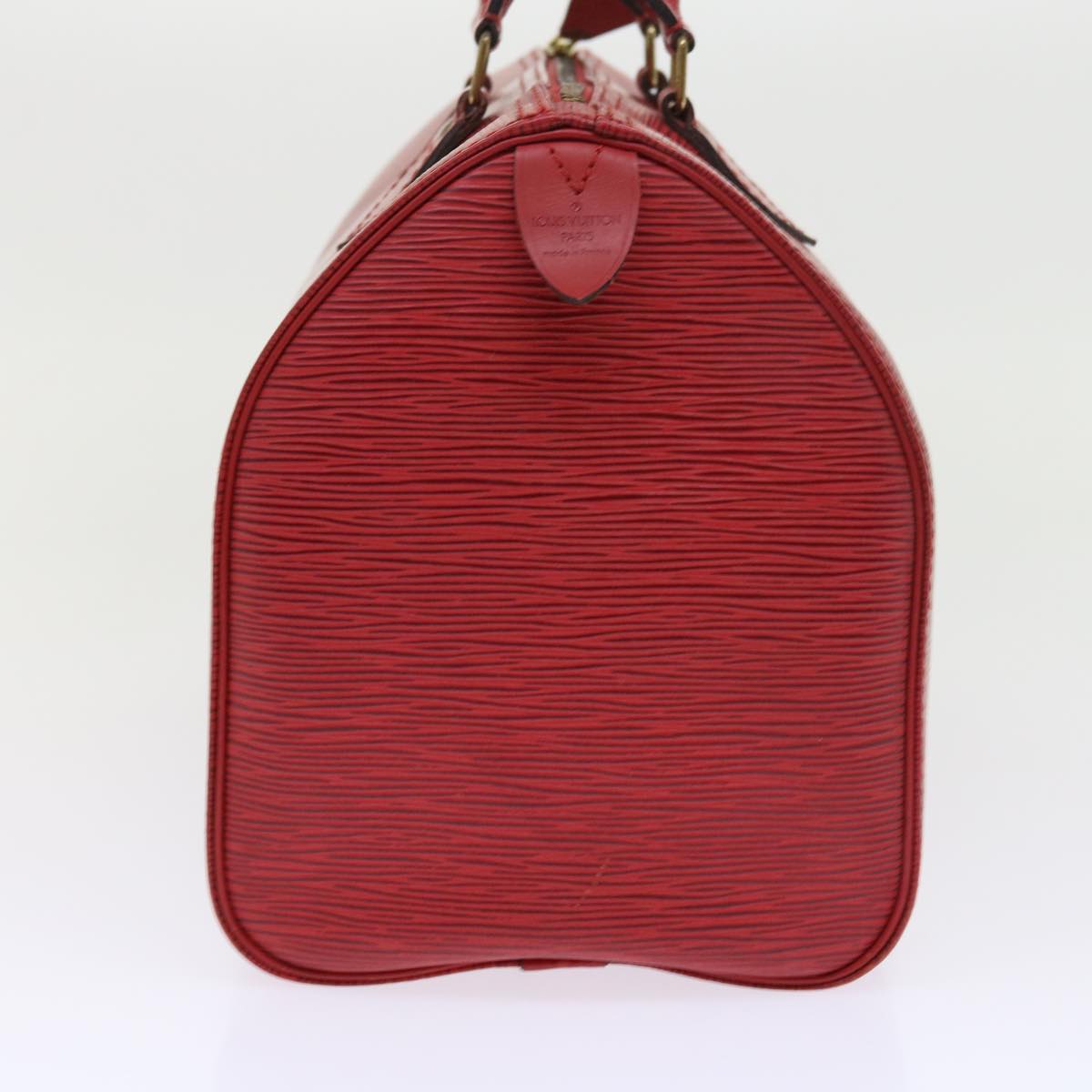 LOUIS VUITTON Epi Speedy 30 Hand Bag Castilian Red M43007 LV Auth 56261