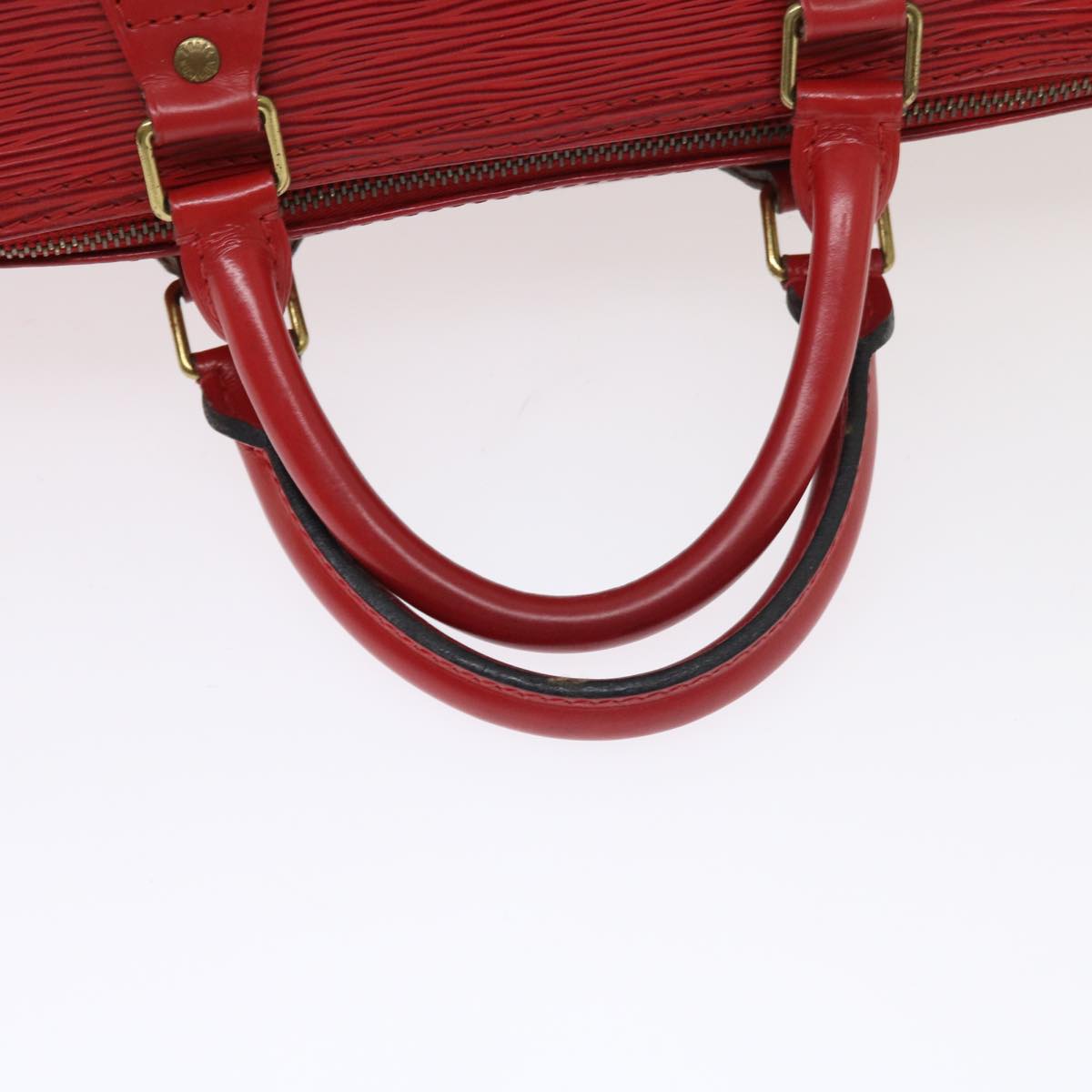 LOUIS VUITTON Epi Speedy 30 Hand Bag Castilian Red M43007 LV Auth 56261