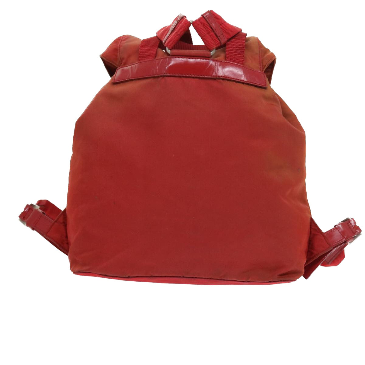 PRADA Backpack Nylon Red Auth 56275