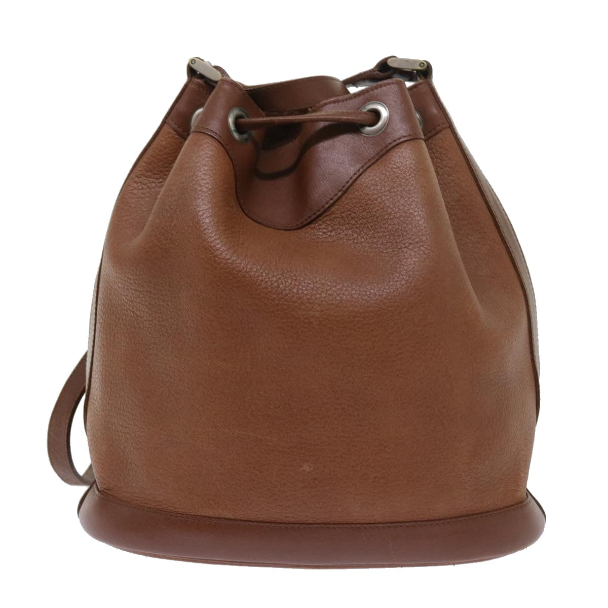 Burberrys Shoulder Bag Leather Brown Auth 56285