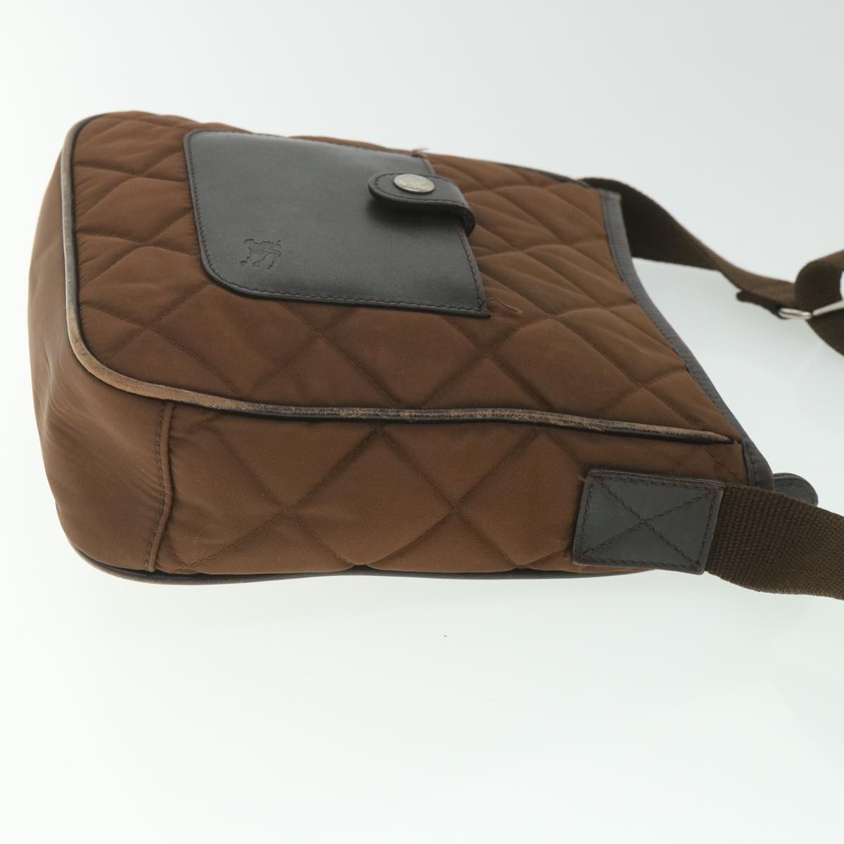 BURBERRY Shoulder Bag Nylon Brown Auth 56370