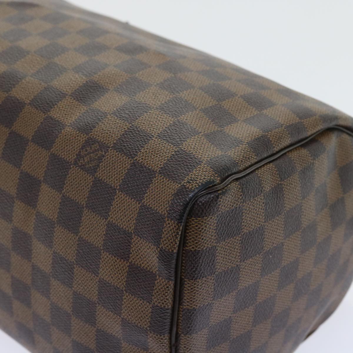 LOUIS VUITTON Damier Ebene Speedy 30 Hand Bag N41364 LV Auth 56391