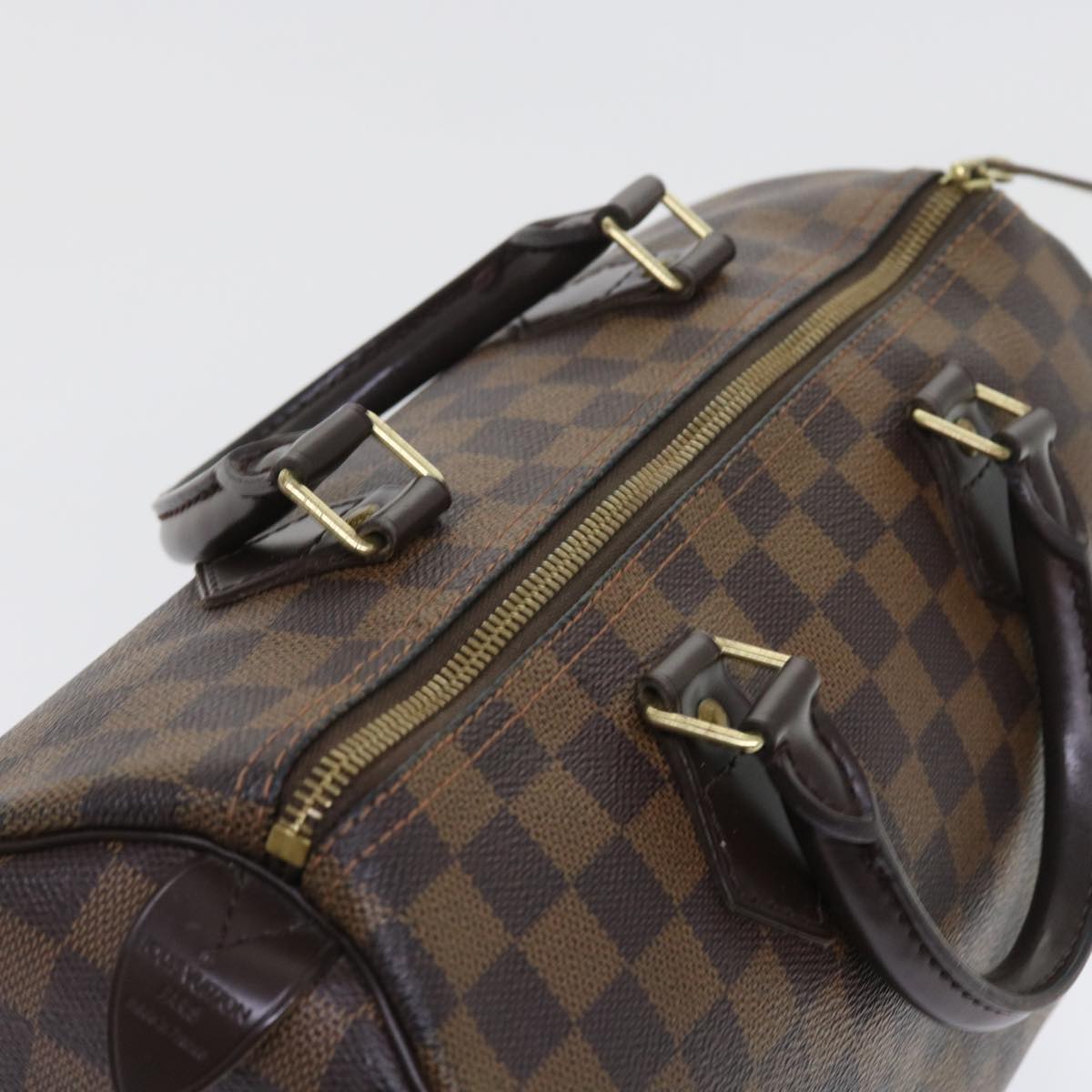 LOUIS VUITTON Damier Ebene Speedy 30 Hand Bag N41364 LV Auth 56391