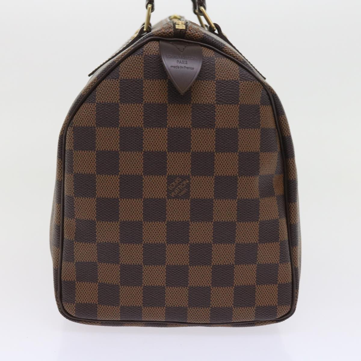 LOUIS VUITTON Damier Ebene Speedy 30 Hand Bag N41364 LV Auth 56392