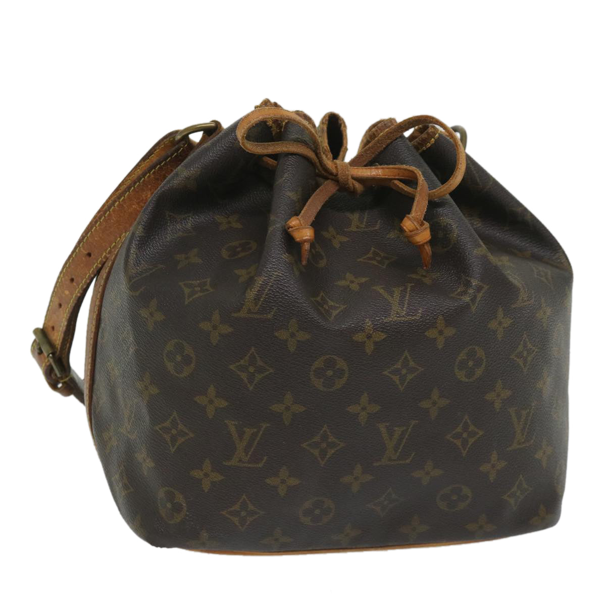 LOUIS VUITTON Monogram Petit Noe Shoulder Bag M42226 LV Auth 56395