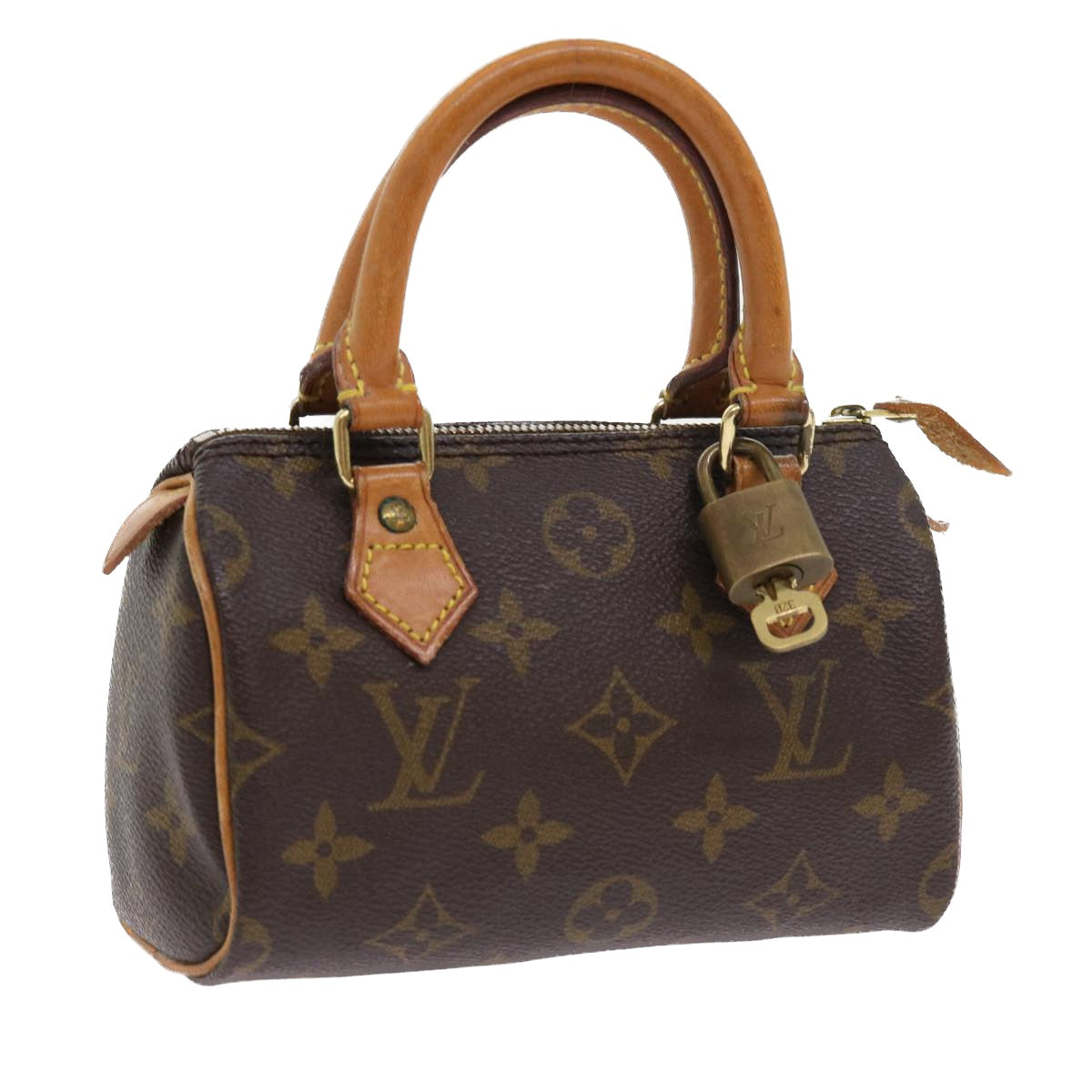 LOUIS VUITTON Monogram Mini Speedy Hand Bag M41534 LV Auth 56433