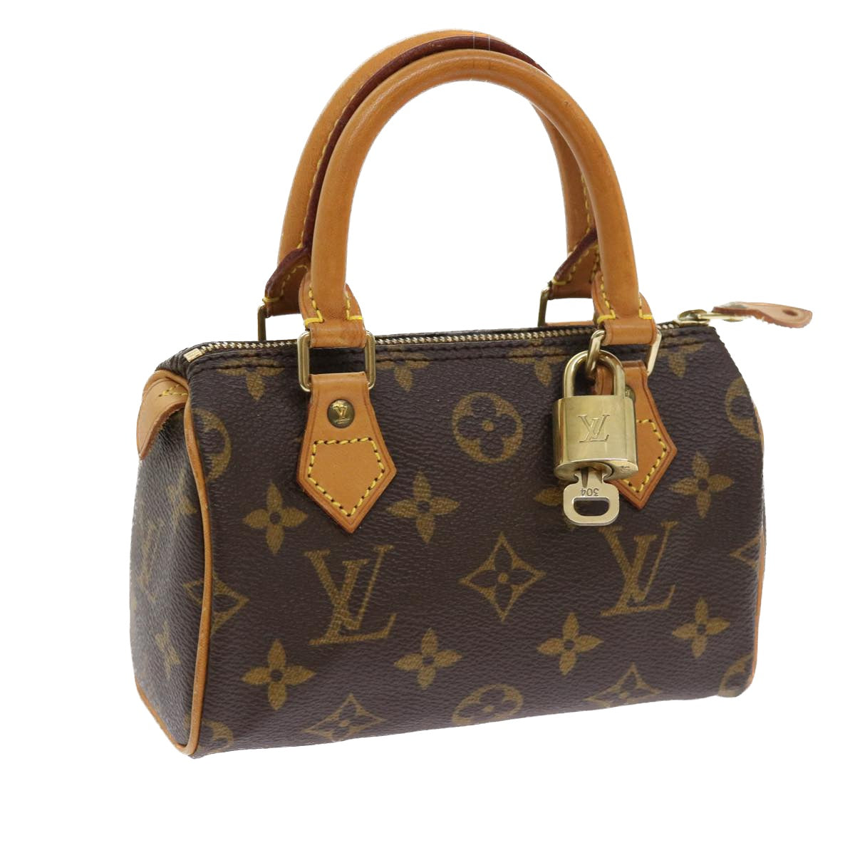 LOUIS VUITTON Monogram Mini Speedy Hand Bag M41534 LV Auth 56434