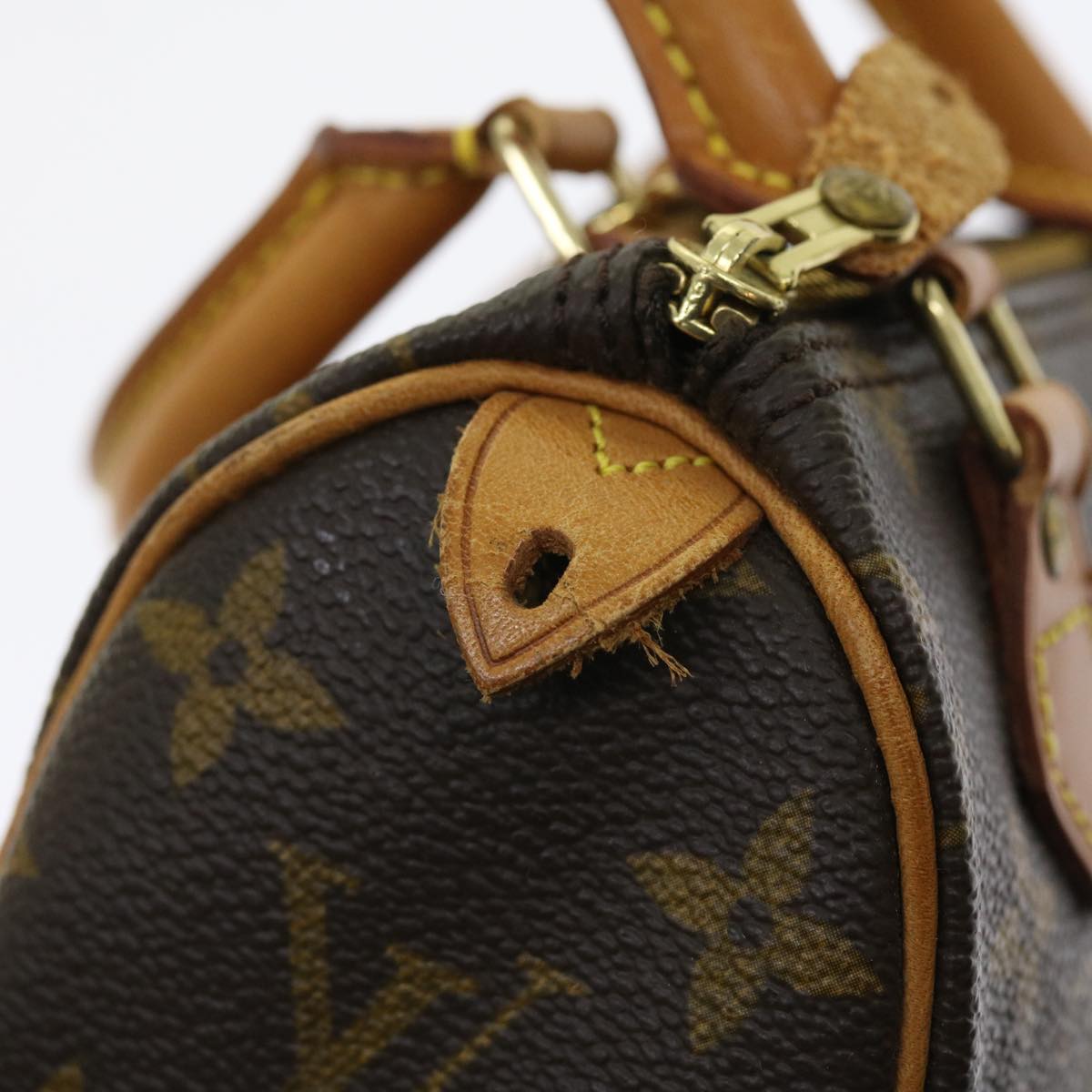 LOUIS VUITTON Monogram Mini Speedy Hand Bag M41534 LV Auth 56434