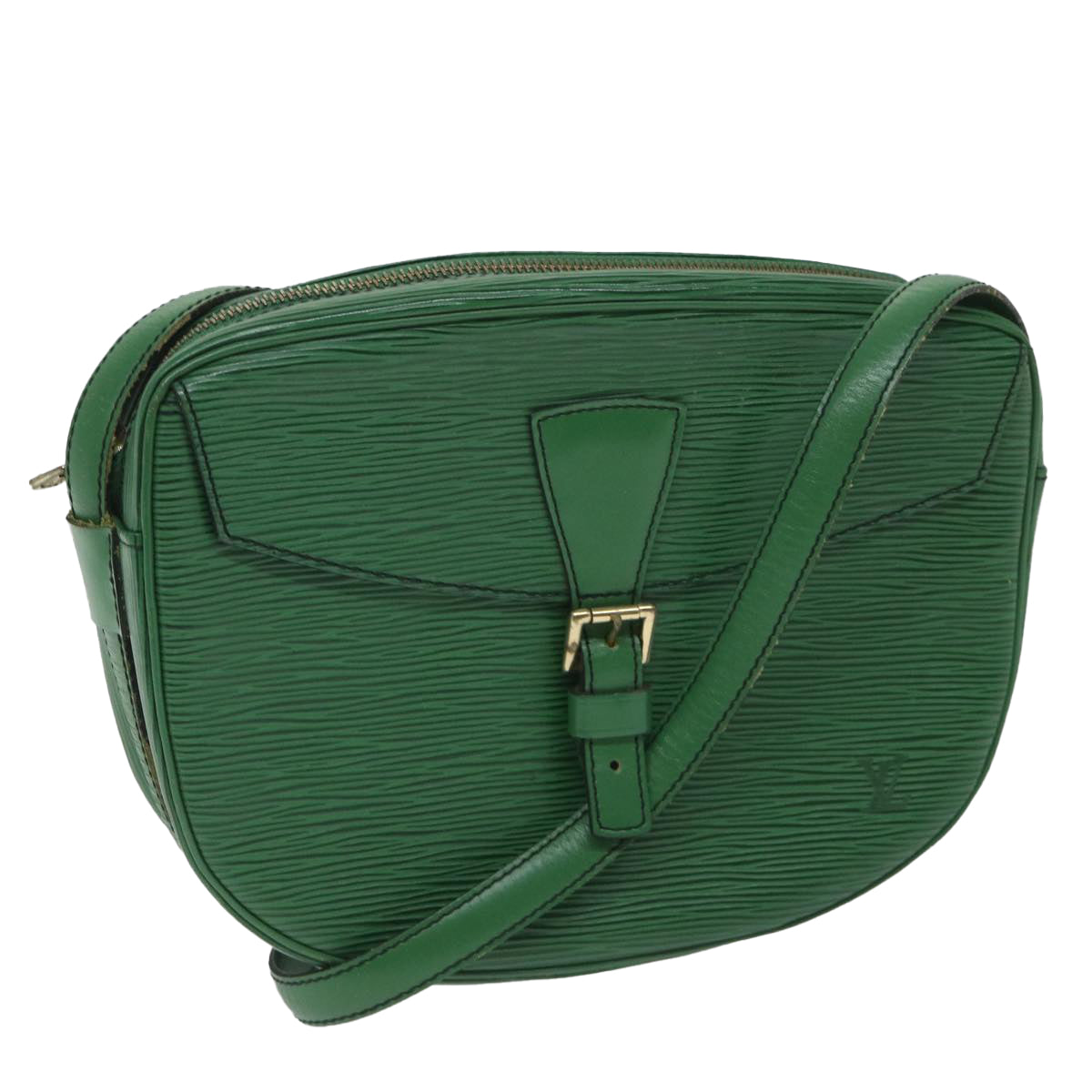 LOUIS VUITTON Epi Jeune Fille MM Shoulder Bag Green M52154 LV Auth 56471