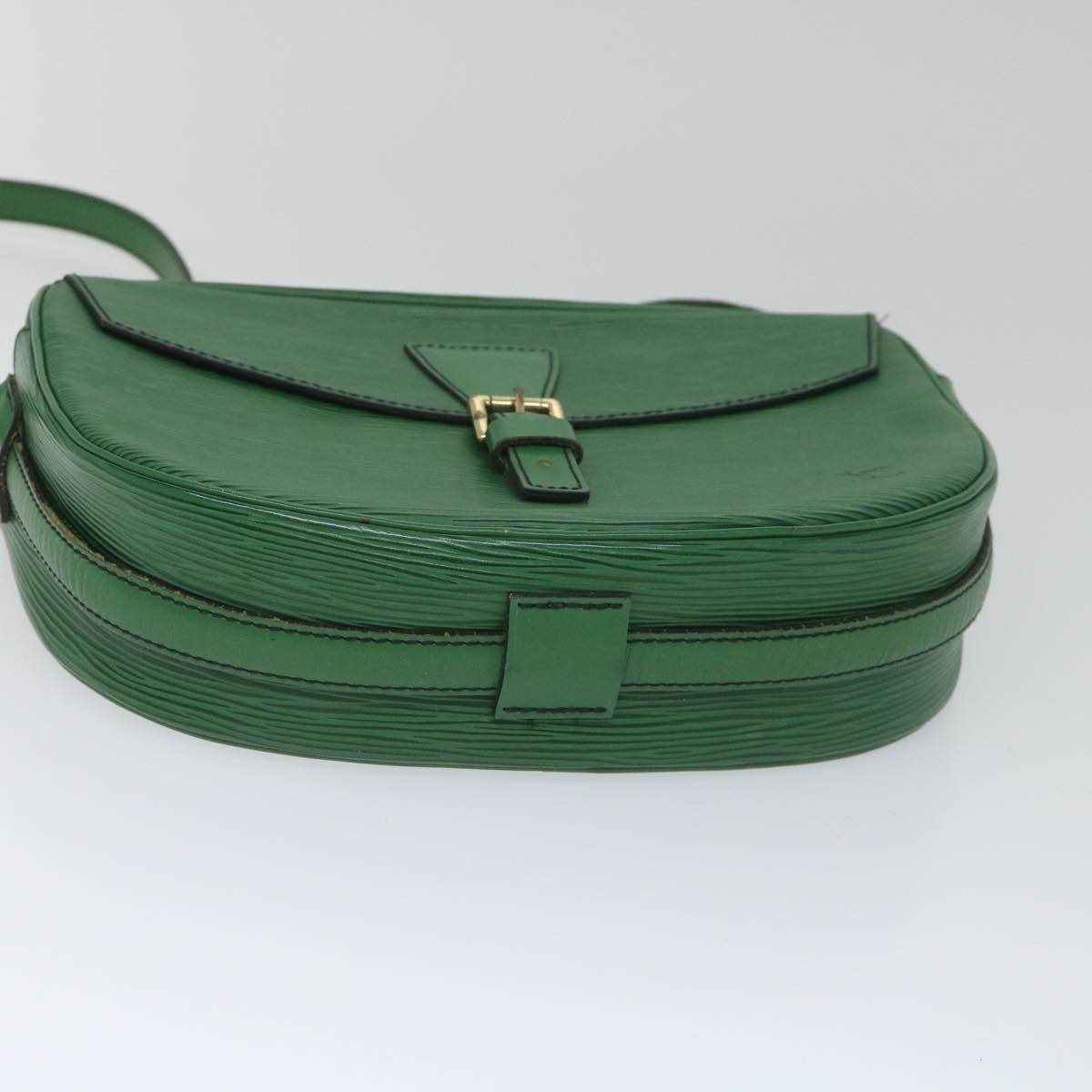 LOUIS VUITTON Epi Jeune Fille MM Shoulder Bag Green M52154 LV Auth 56471