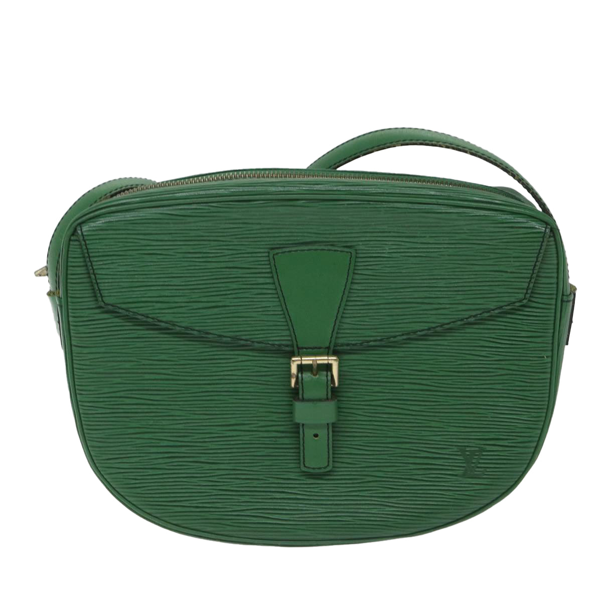 LOUIS VUITTON Epi Jeune Fille MM Shoulder Bag Green M52154 LV Auth 56471