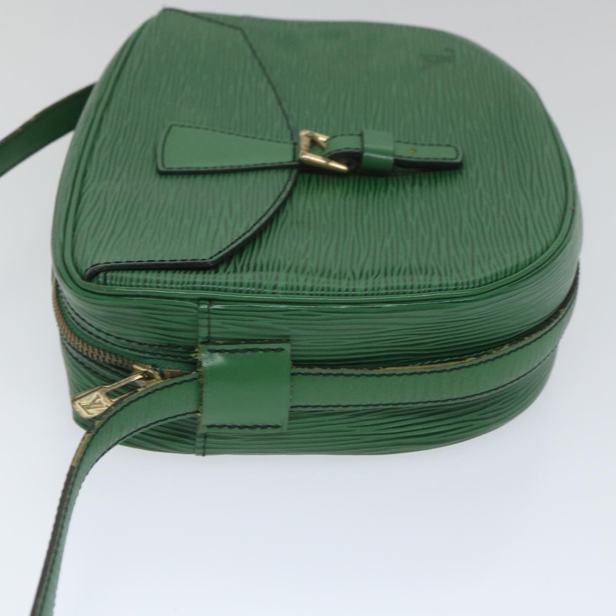 LOUIS VUITTON Epi Jeune Fille MM Shoulder Bag Green M52154 LV Auth 56471