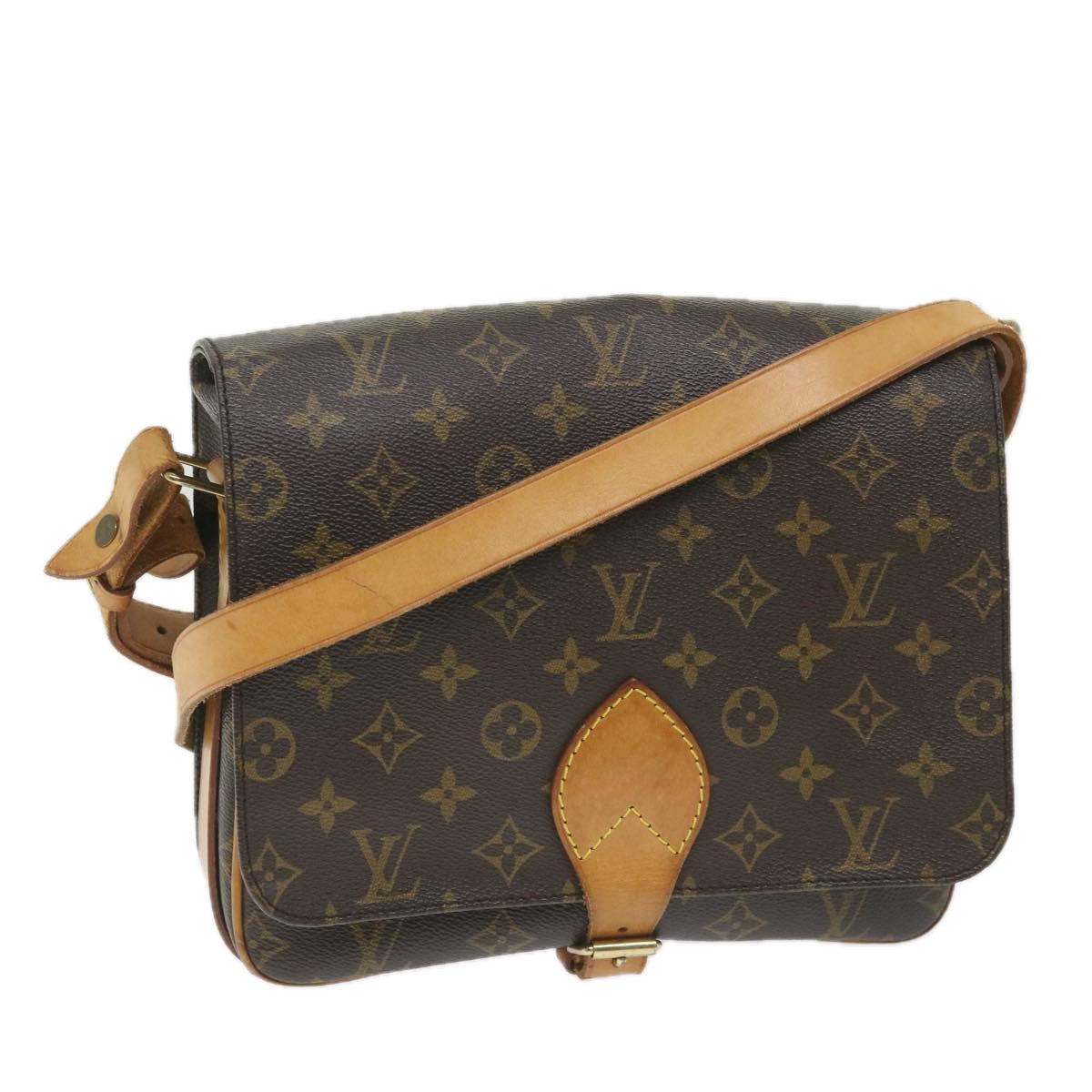 LOUIS VUITTON Monogram Cartouchiere GM Shoulder Bag M51252 LV Auth 56487