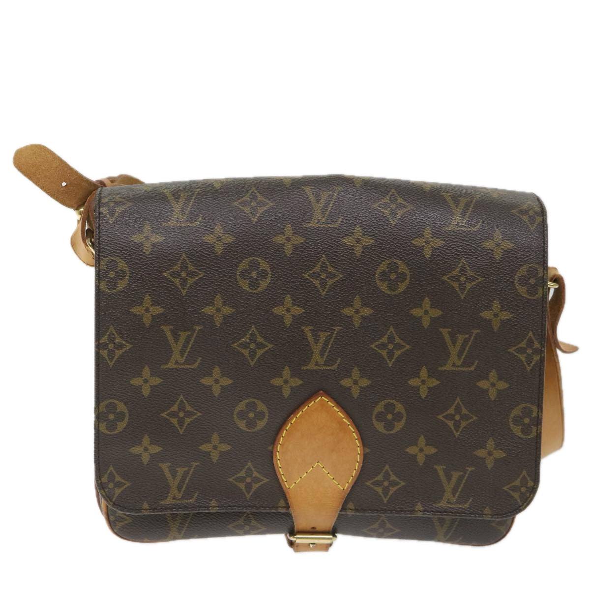 LOUIS VUITTON Monogram Cartouchiere GM Shoulder Bag M51252 LV Auth 56487