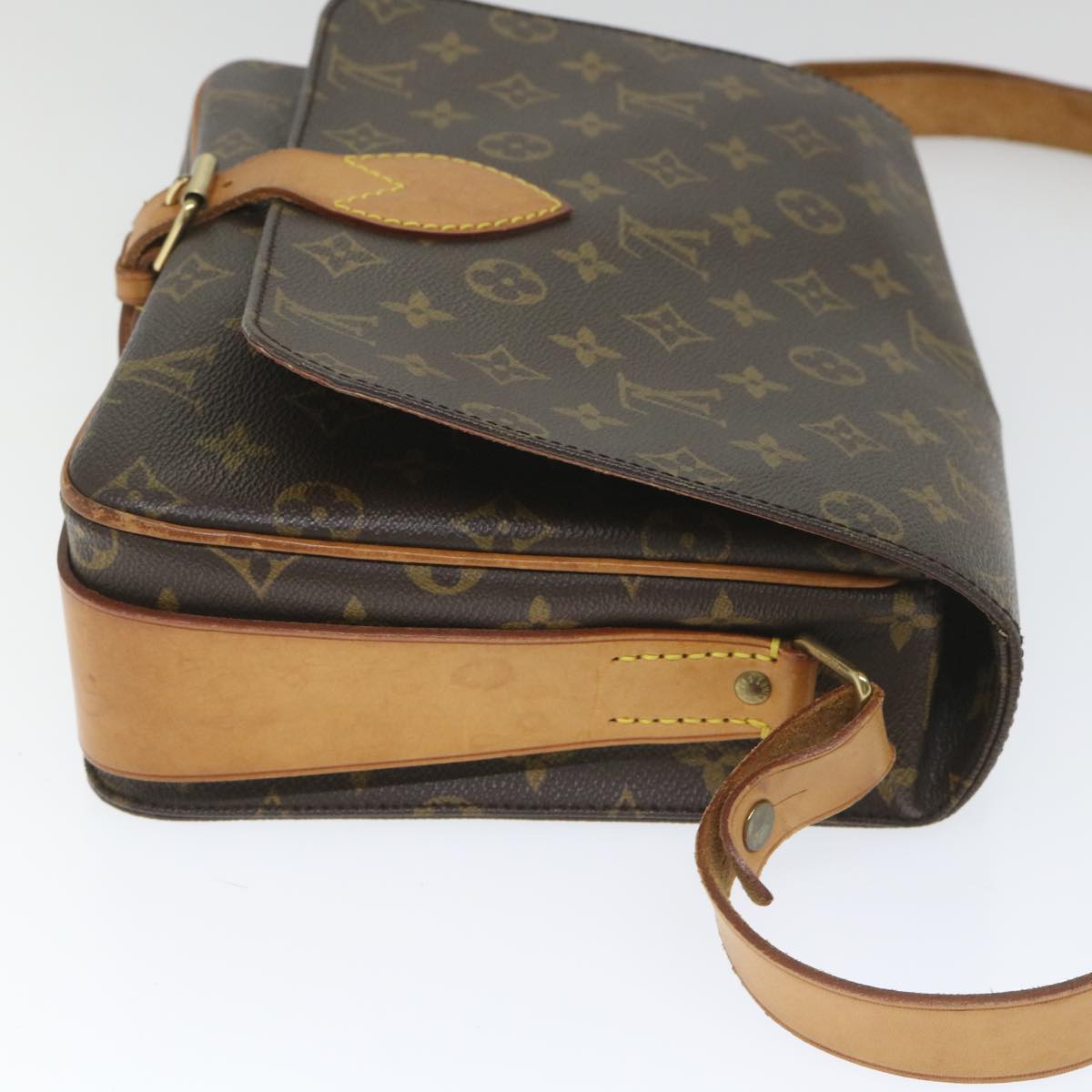 LOUIS VUITTON Monogram Cartouchiere GM Shoulder Bag M51252 LV Auth 56487