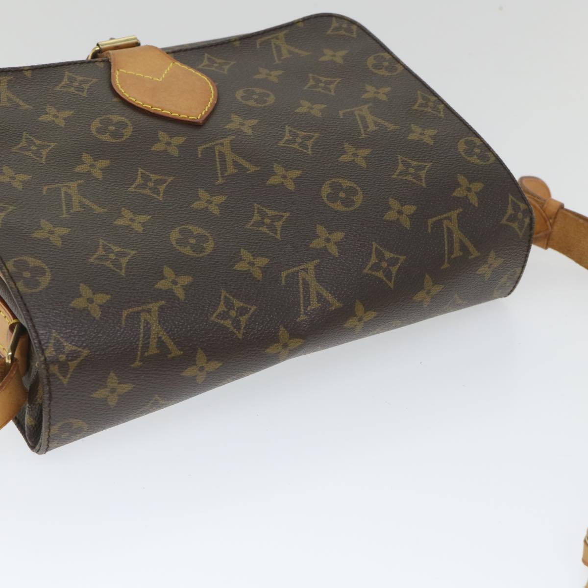 LOUIS VUITTON Monogram Cartouchiere GM Shoulder Bag M51252 LV Auth 56487