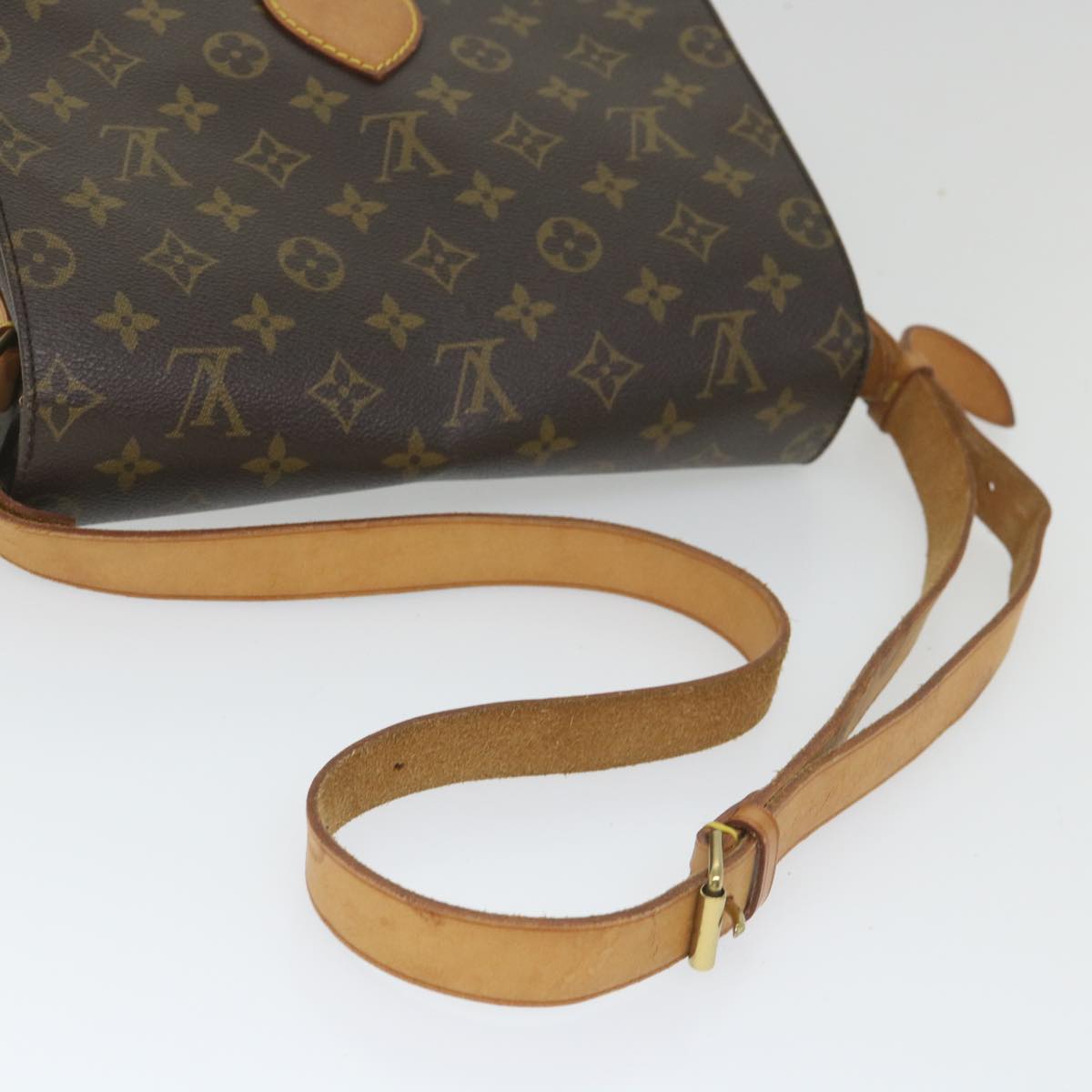 LOUIS VUITTON Monogram Cartouchiere GM Shoulder Bag M51252 LV Auth 56487